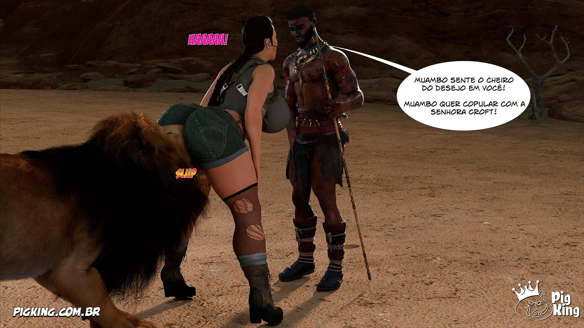 Tomb Raider: Quadrinhos Picantes da Lara Croft em Ação Explícita