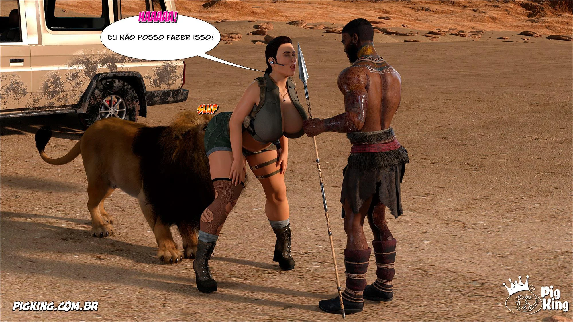 Tomb Raider: Quadrinhos Picantes da Lara Croft em Ação Explícita