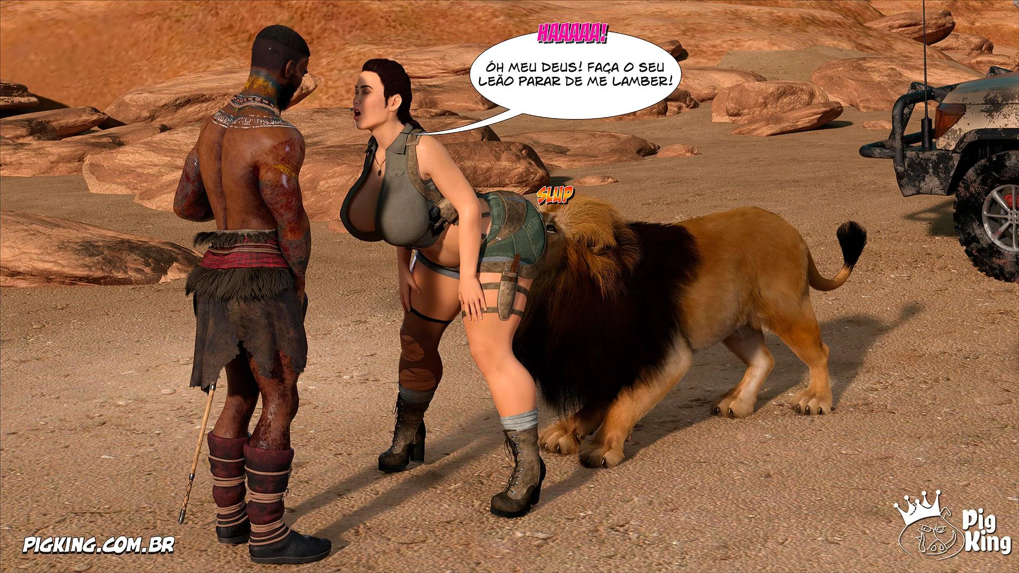 Tomb Raider: Quadrinhos Picantes da Lara Croft em Ação Explícita