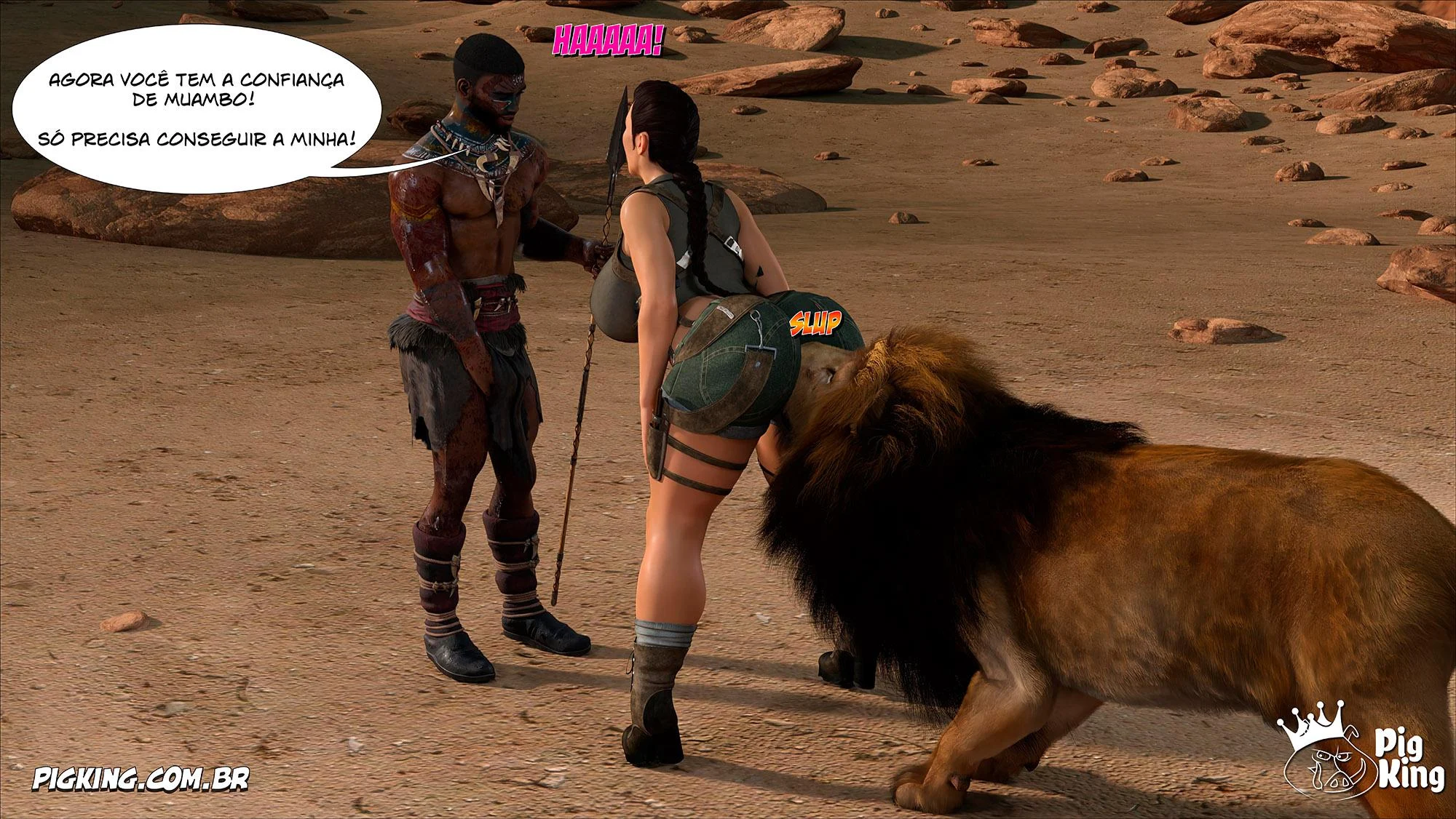Tomb Raider: Quadrinhos Picantes da Lara Croft em Ação Explícita