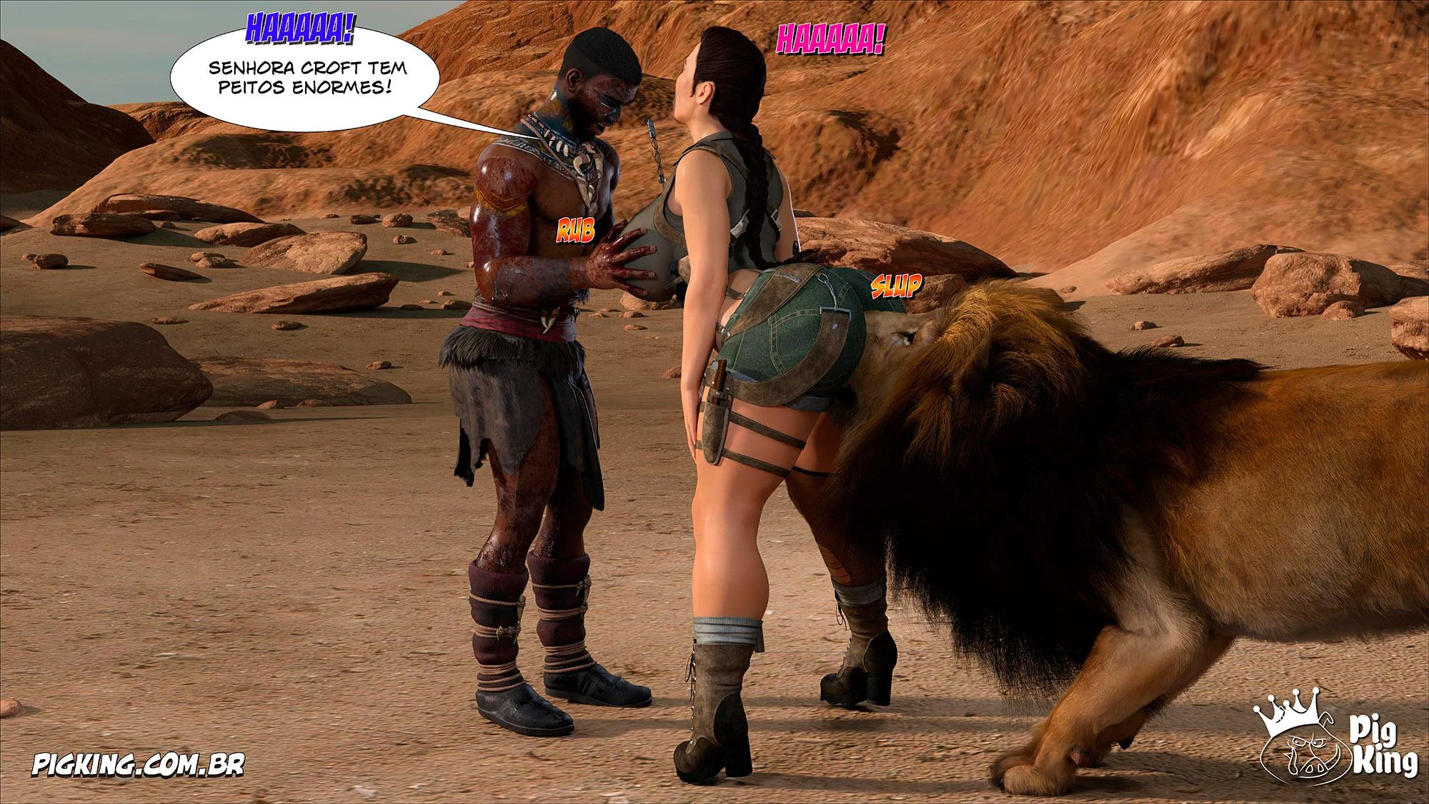 Tomb Raider: Quadrinhos Picantes da Lara Croft em Ação Explícita