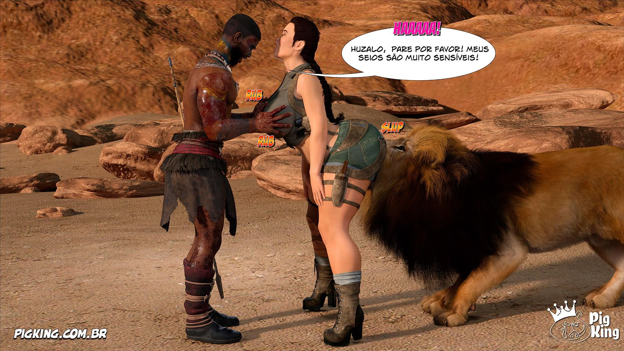 Tomb Raider: Quadrinhos Picantes da Lara Croft em Ação Explícita
