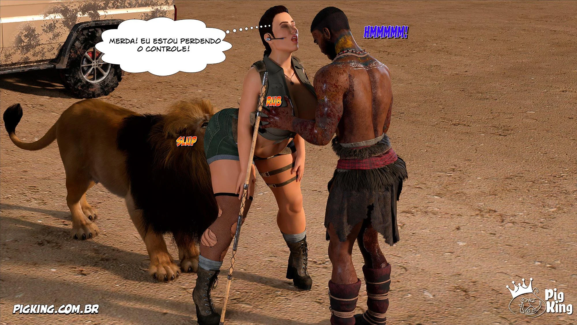 Tomb Raider: Quadrinhos Picantes da Lara Croft em Ação Explícita