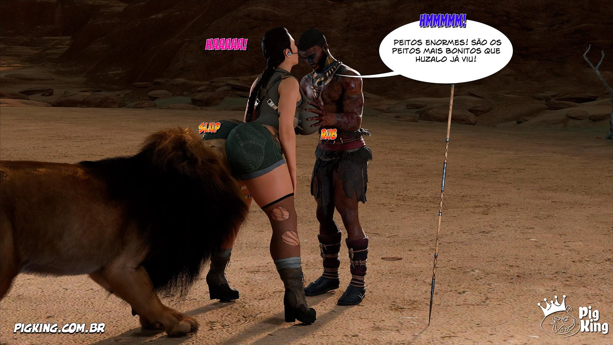 Tomb Raider: Quadrinhos Picantes da Lara Croft em Ação Explícita
