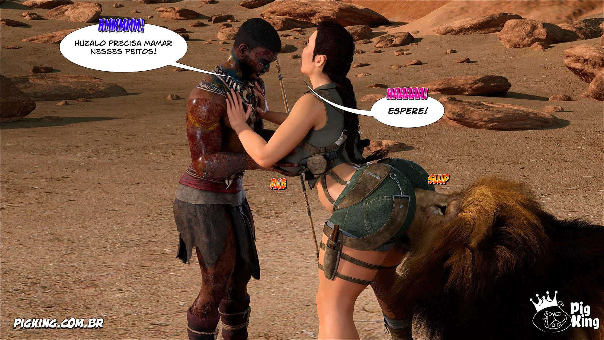 Tomb Raider: Quadrinhos Picantes da Lara Croft em Ação Explícita