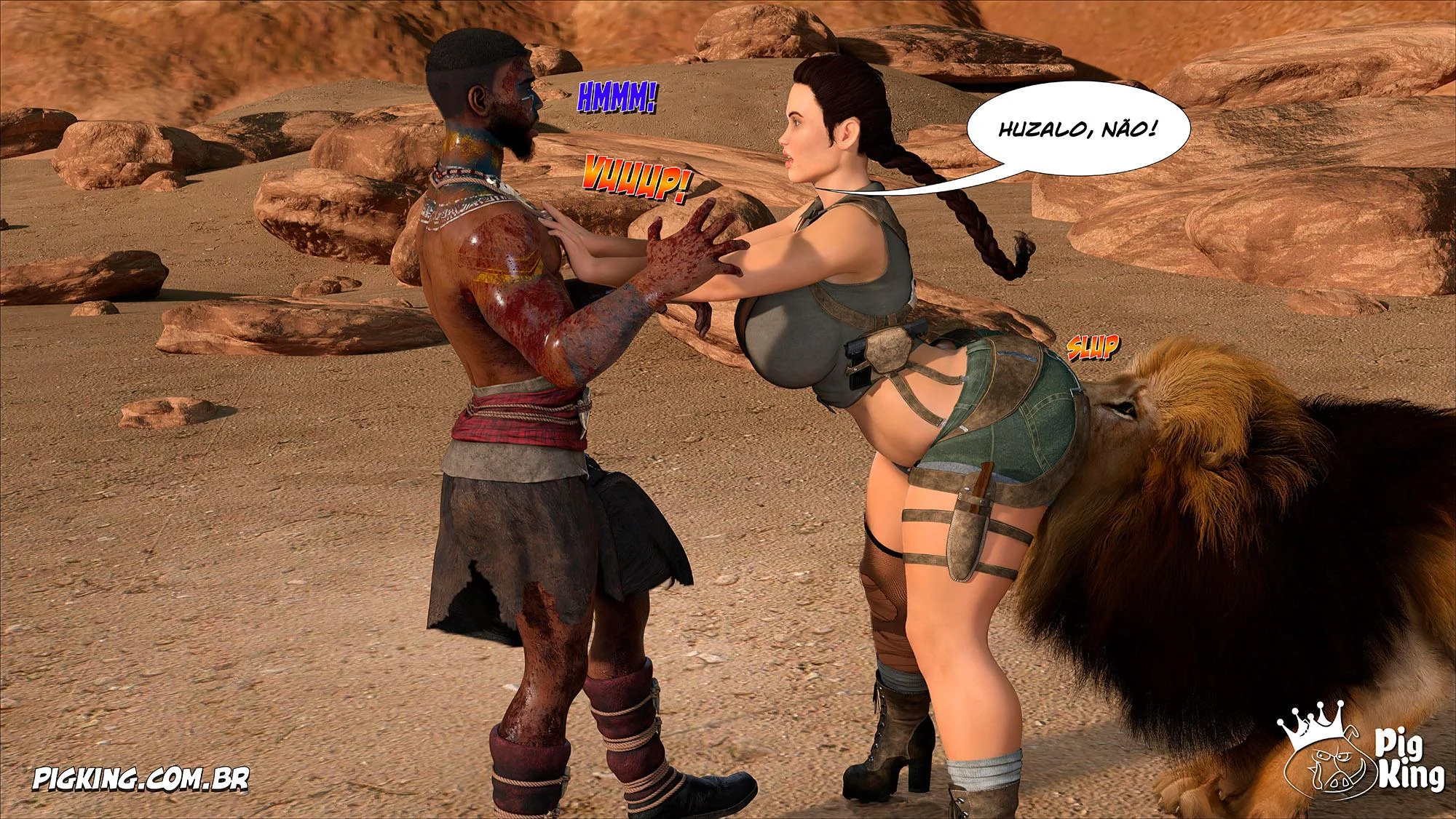 Tomb Raider: Quadrinhos Picantes da Lara Croft em Ação Explícita