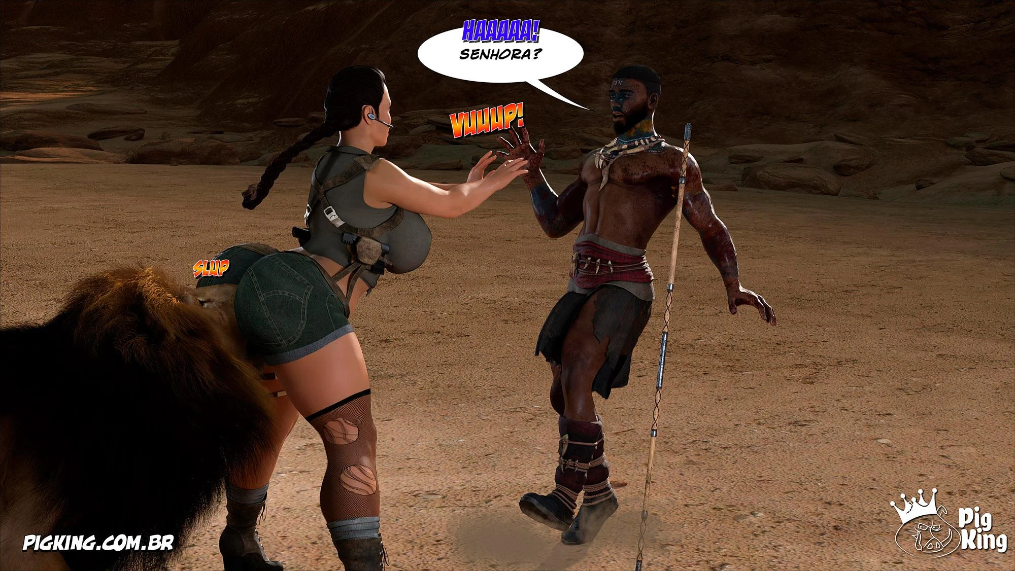 Tomb Raider: Quadrinhos Picantes da Lara Croft em Ação Explícita