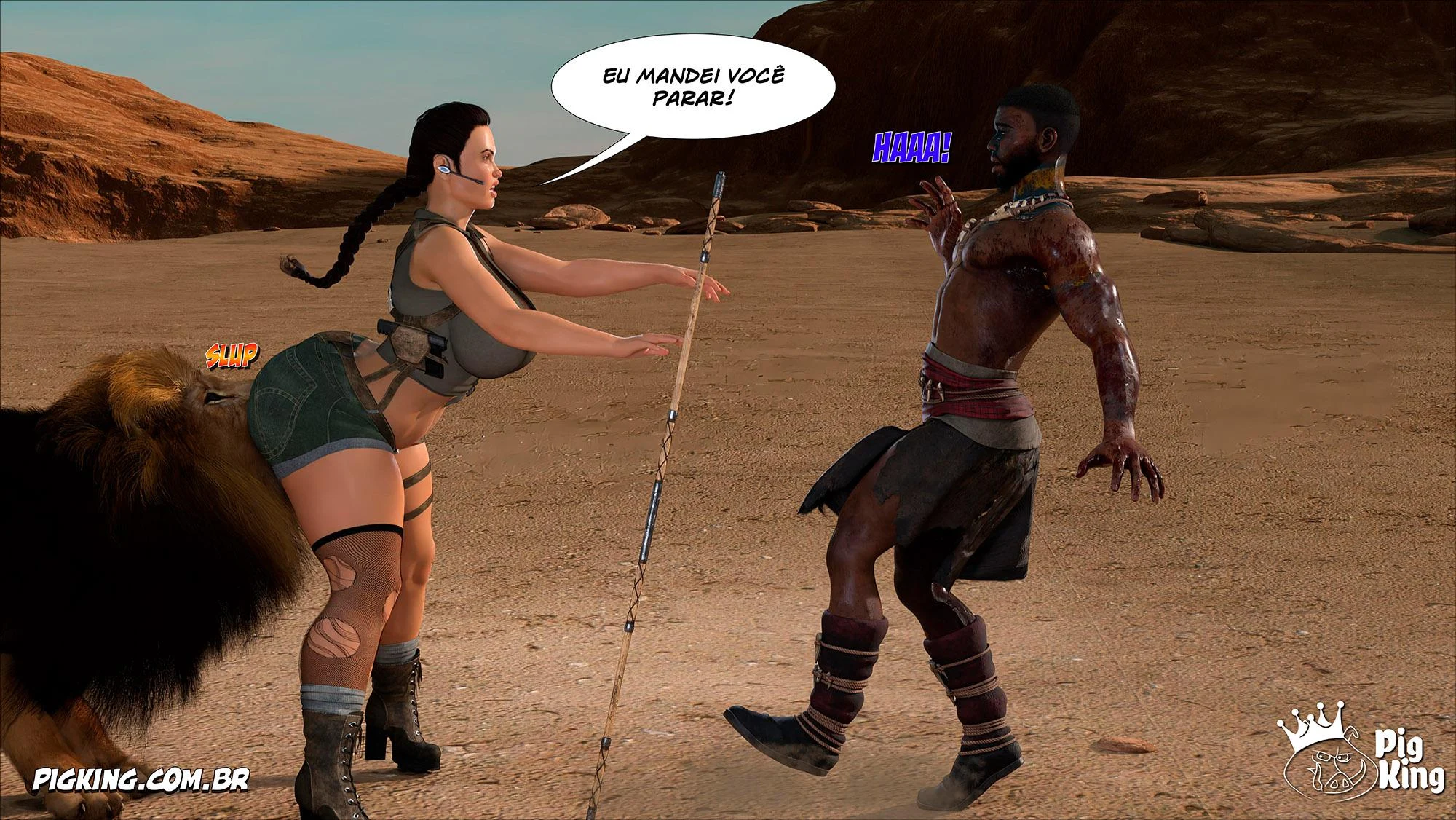 Tomb Raider: Quadrinhos Picantes da Lara Croft em Ação Explícita