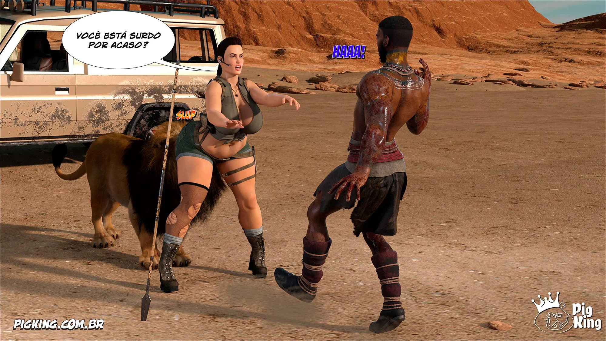 Tomb Raider: Quadrinhos Picantes da Lara Croft em Ação Explícita