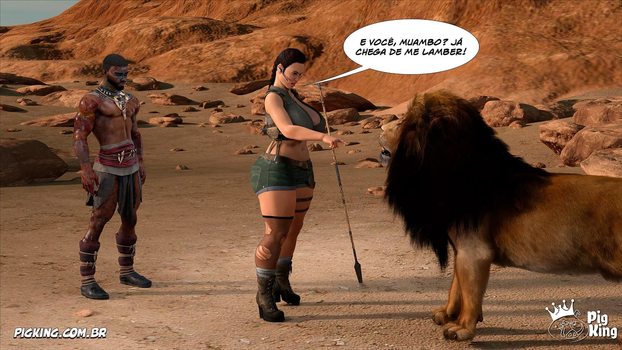 Tomb Raider: Quadrinhos Picantes da Lara Croft em Ação Explícita