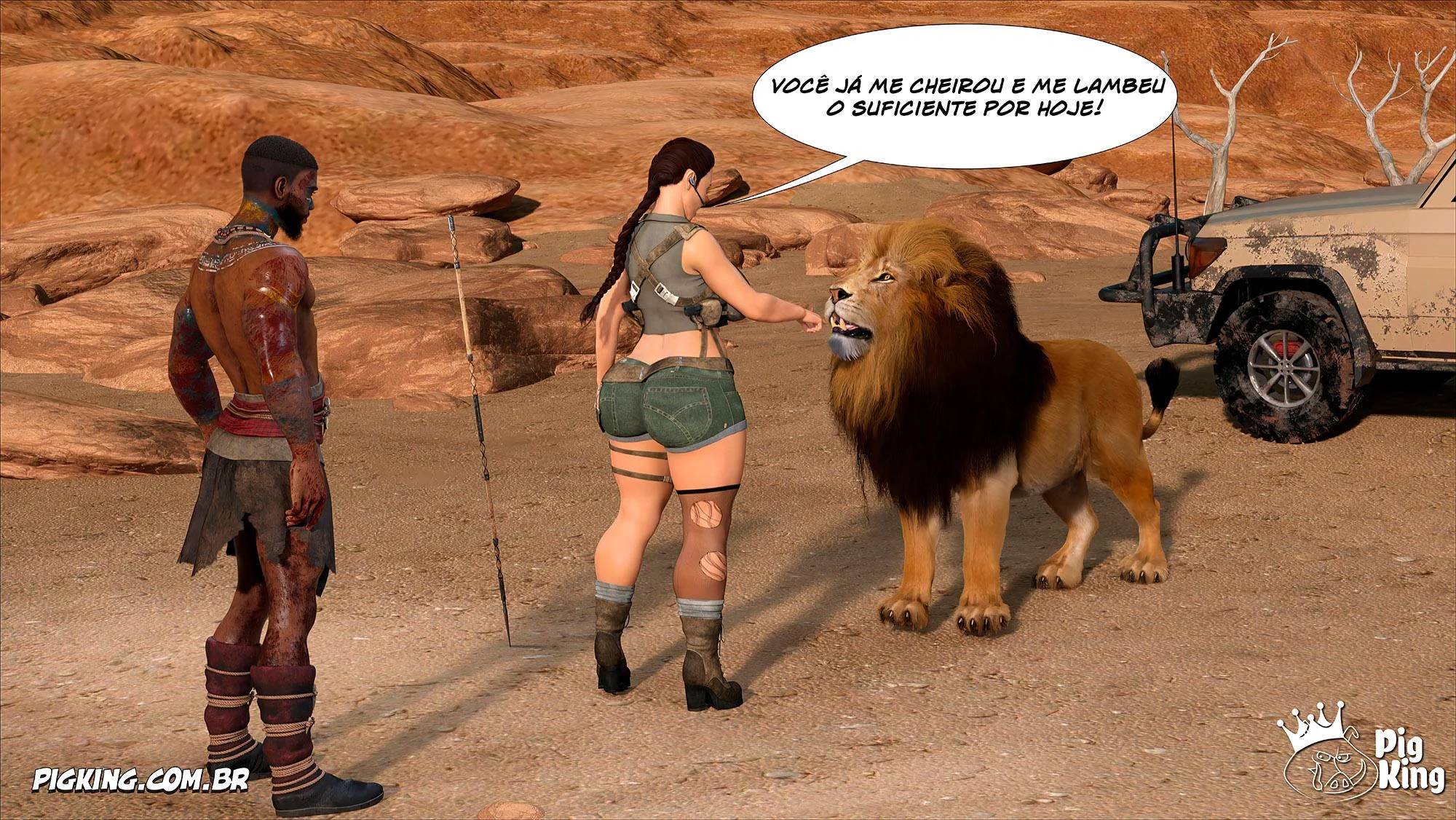 Tomb Raider: Quadrinhos Picantes da Lara Croft em Ação Explícita