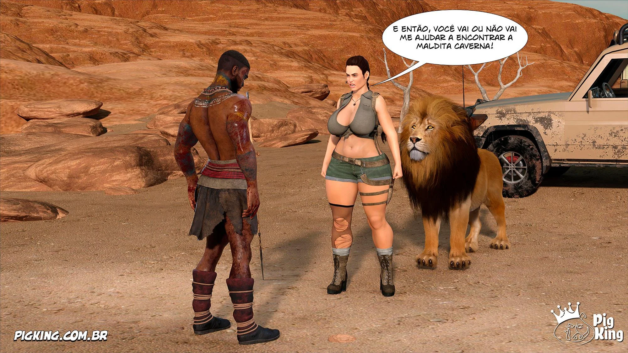 Tomb Raider: Quadrinhos Picantes da Lara Croft em Ação Explícita