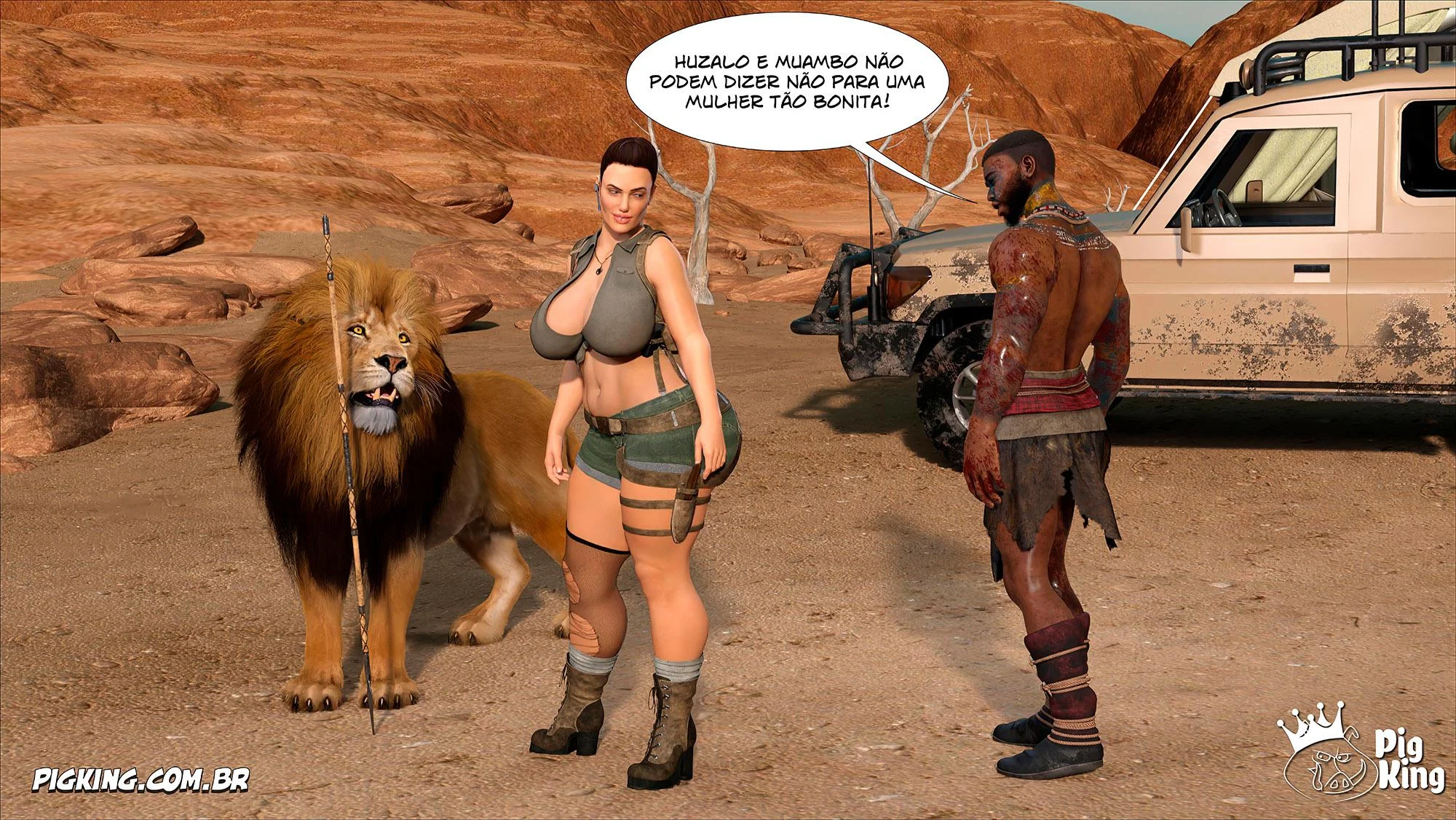 Tomb Raider: Quadrinhos Picantes da Lara Croft em Ação Explícita