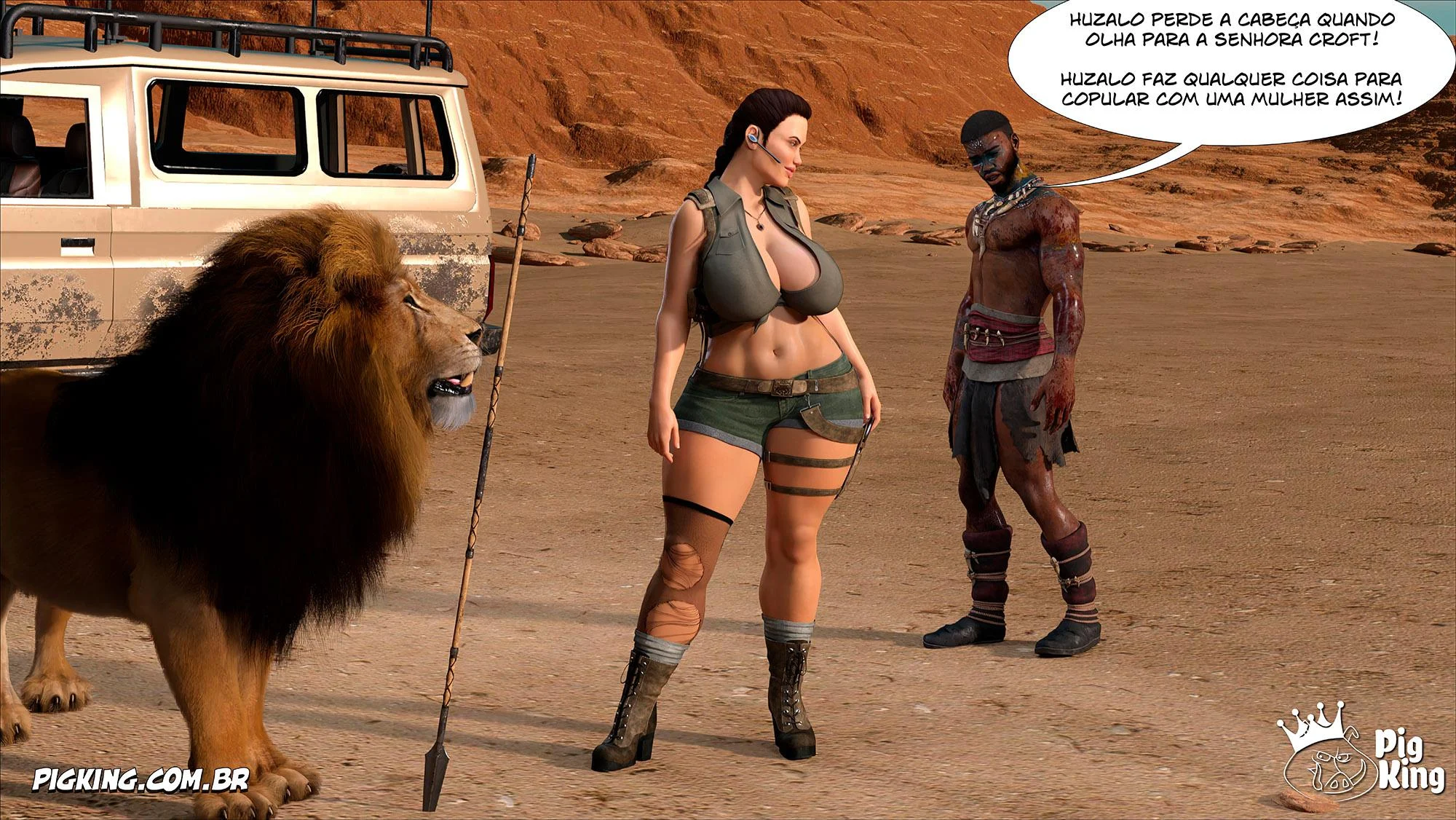 Tomb Raider: Quadrinhos Picantes da Lara Croft em Ação Explícita