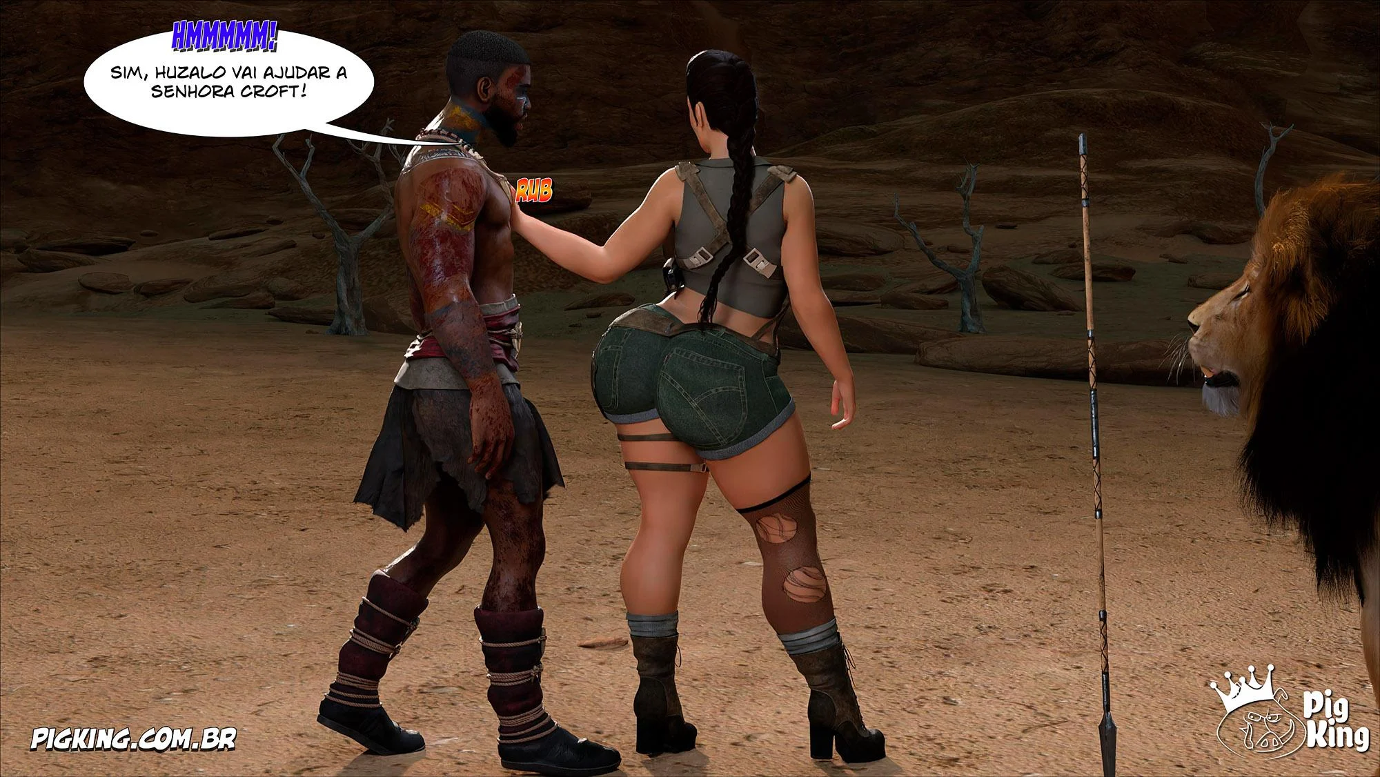 Tomb Raider: Quadrinhos Picantes da Lara Croft em Ação Explícita
