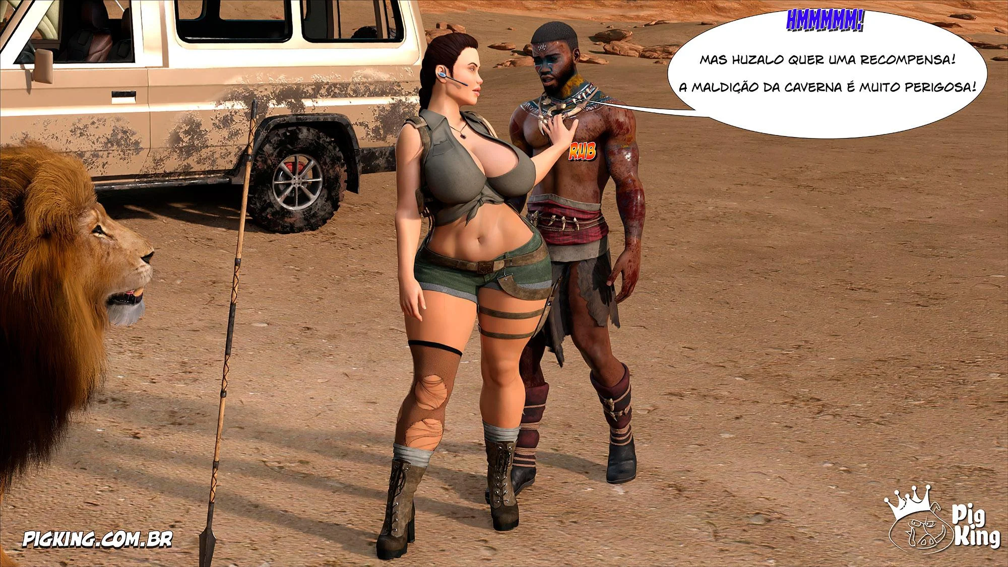 Tomb Raider: Quadrinhos Picantes da Lara Croft em Ação Explícita