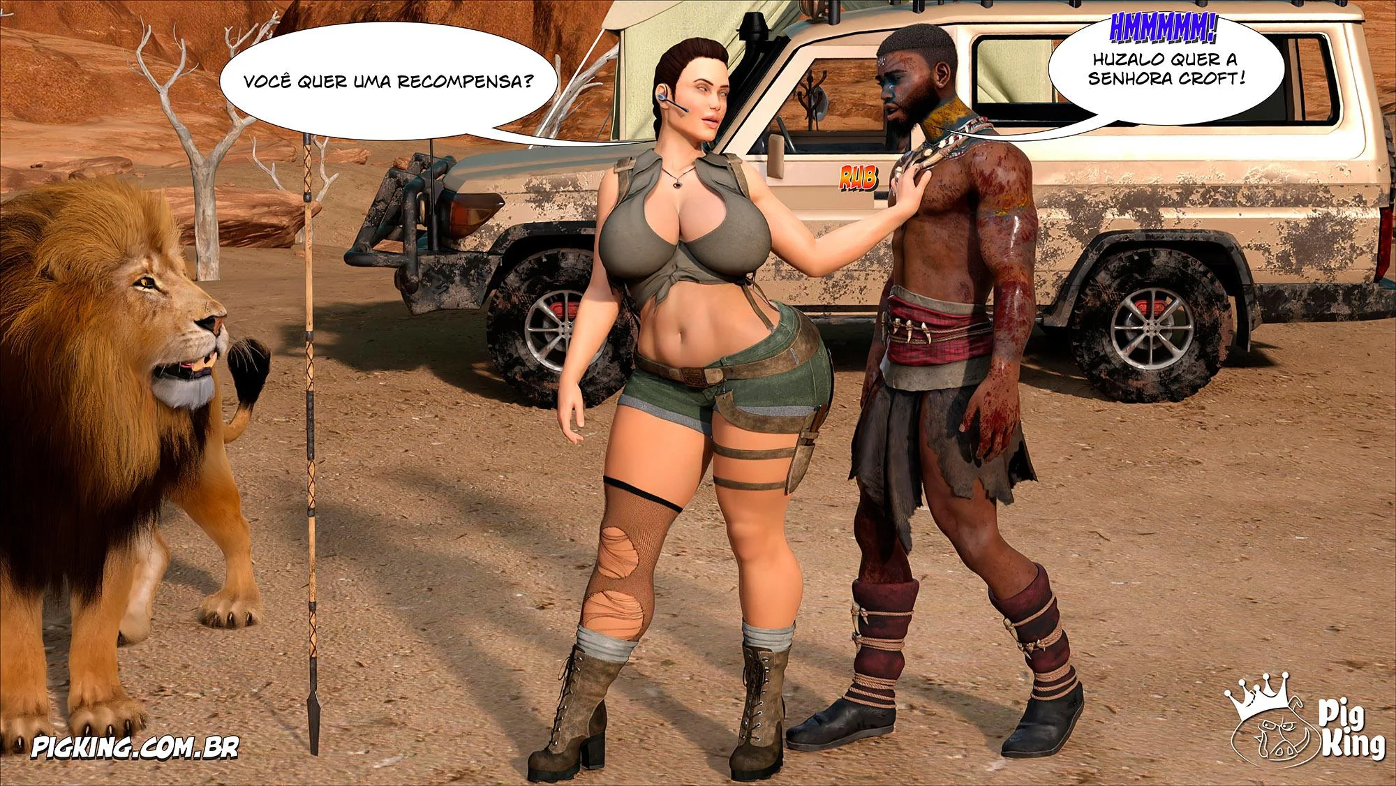 Tomb Raider: Quadrinhos Picantes da Lara Croft em Ação Explícita
