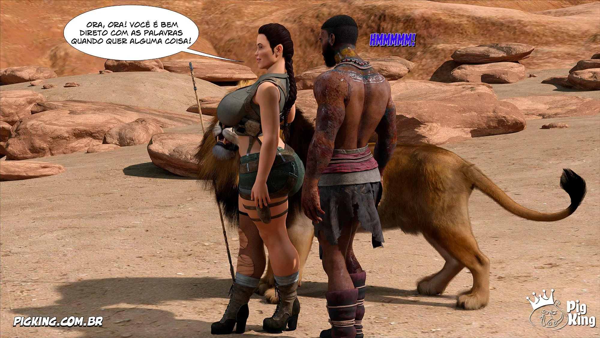 Tomb Raider: Quadrinhos Picantes da Lara Croft em Ação Explícita