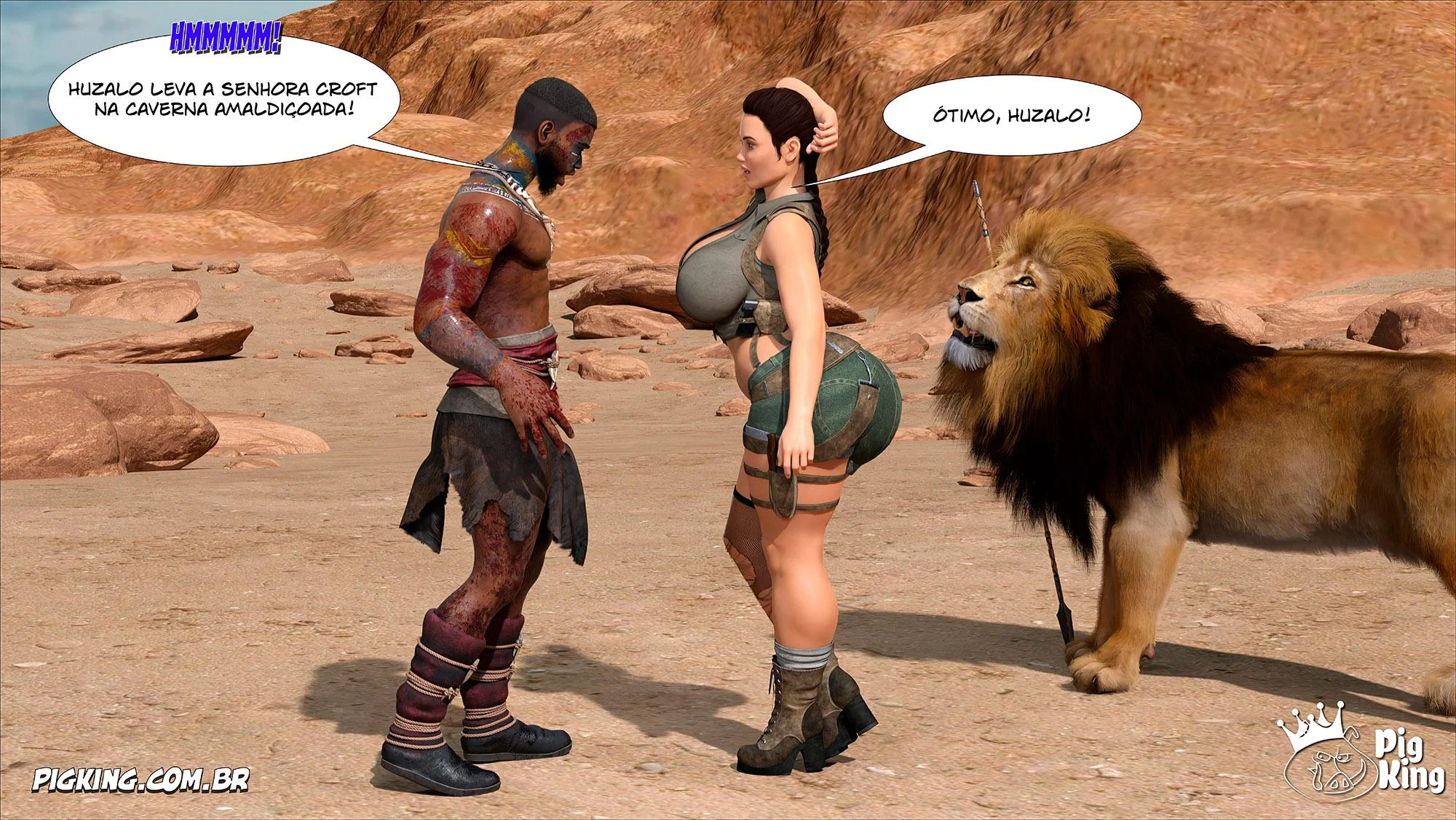 Tomb Raider: Quadrinhos Picantes da Lara Croft em Ação Explícita