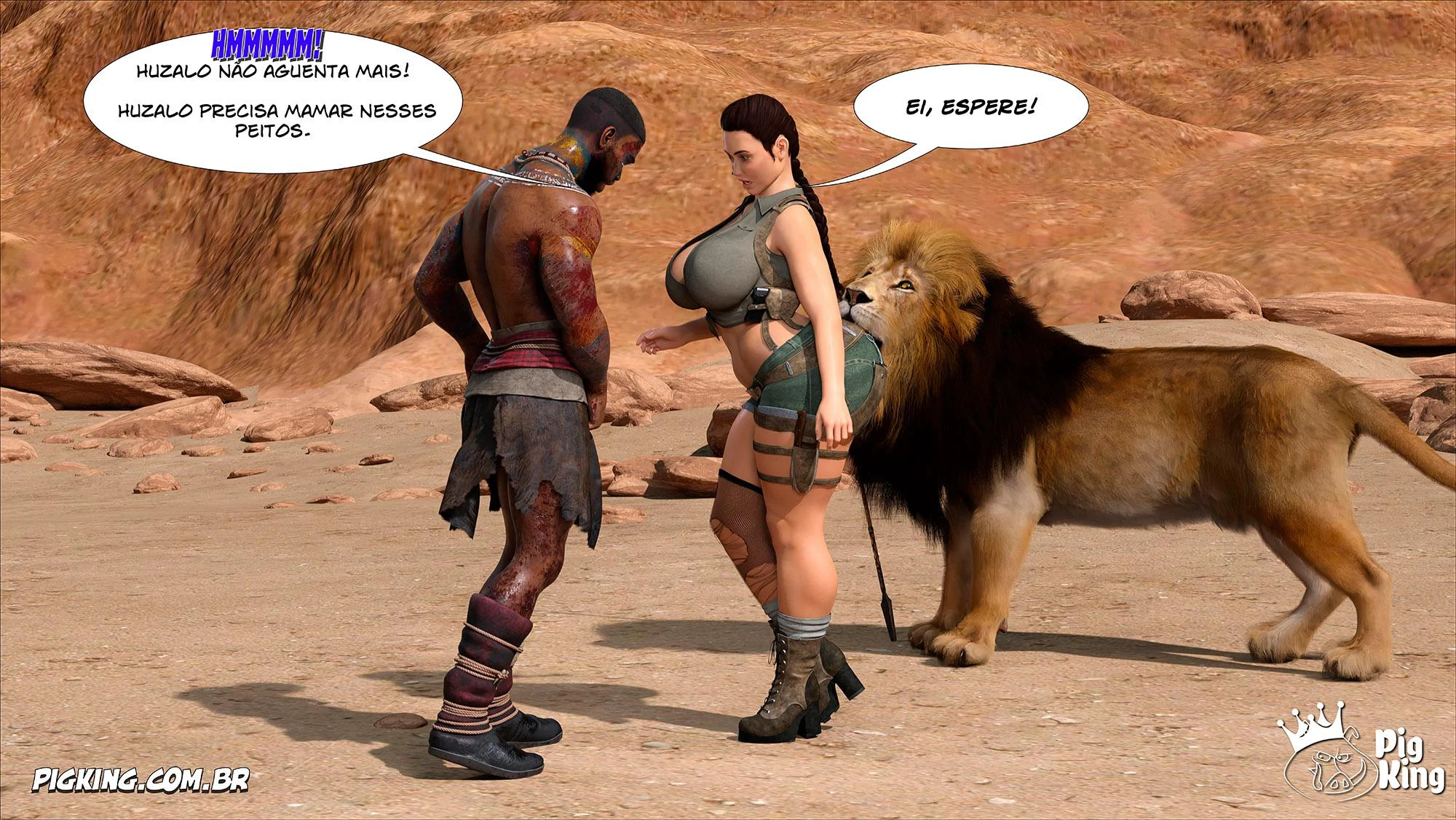 Tomb Raider: Quadrinhos Picantes da Lara Croft em Ação Explícita