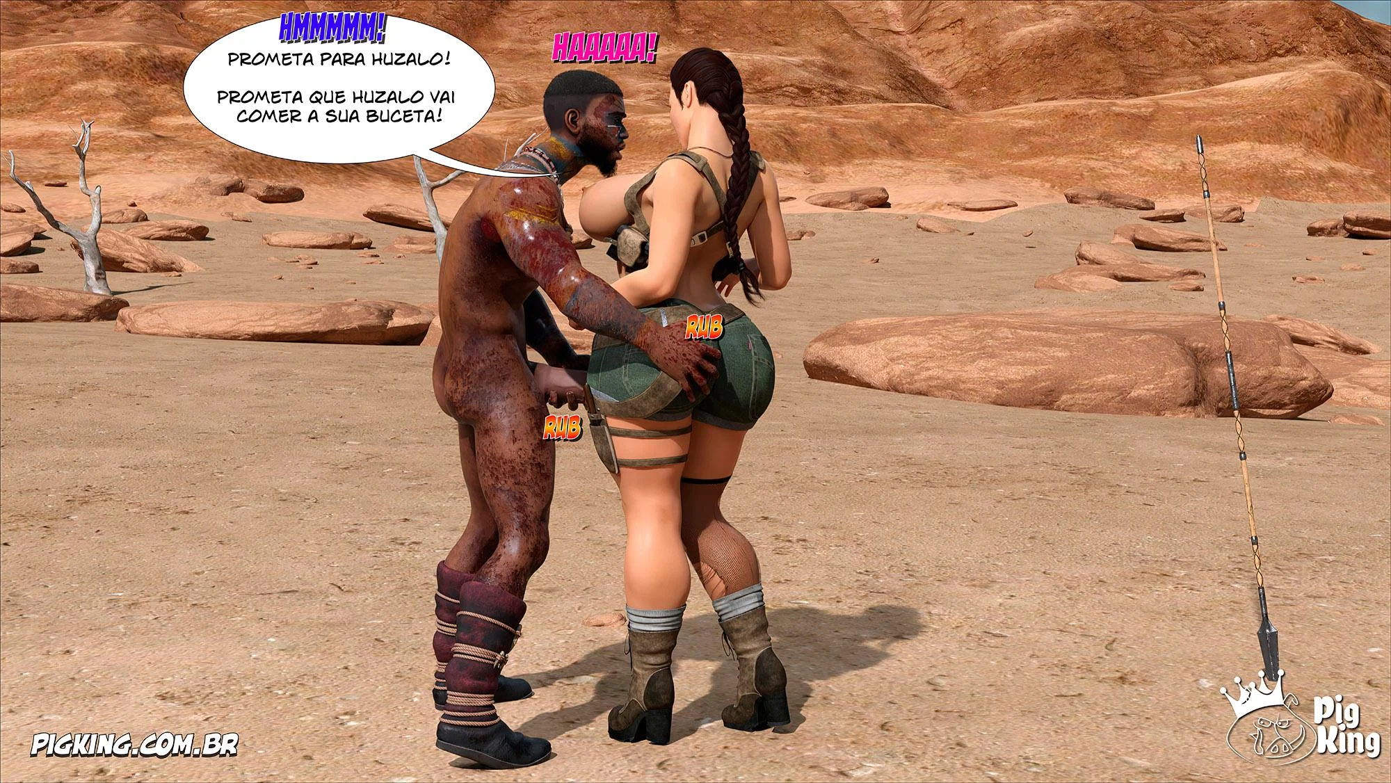Tomb Raider: Quadrinhos Picantes da Lara Croft em Ação Explícita