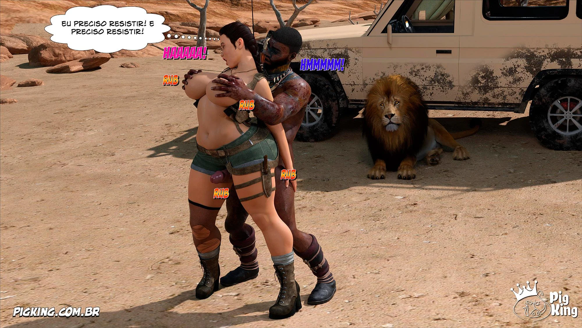 Tomb Raider: Quadrinhos Picantes da Lara Croft em Ação Explícita