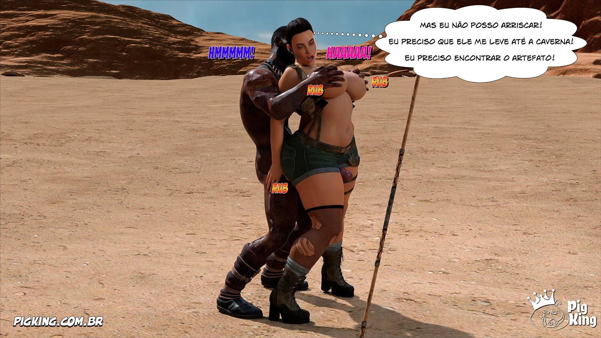 Tomb Raider: Quadrinhos Picantes da Lara Croft em Ação Explícita