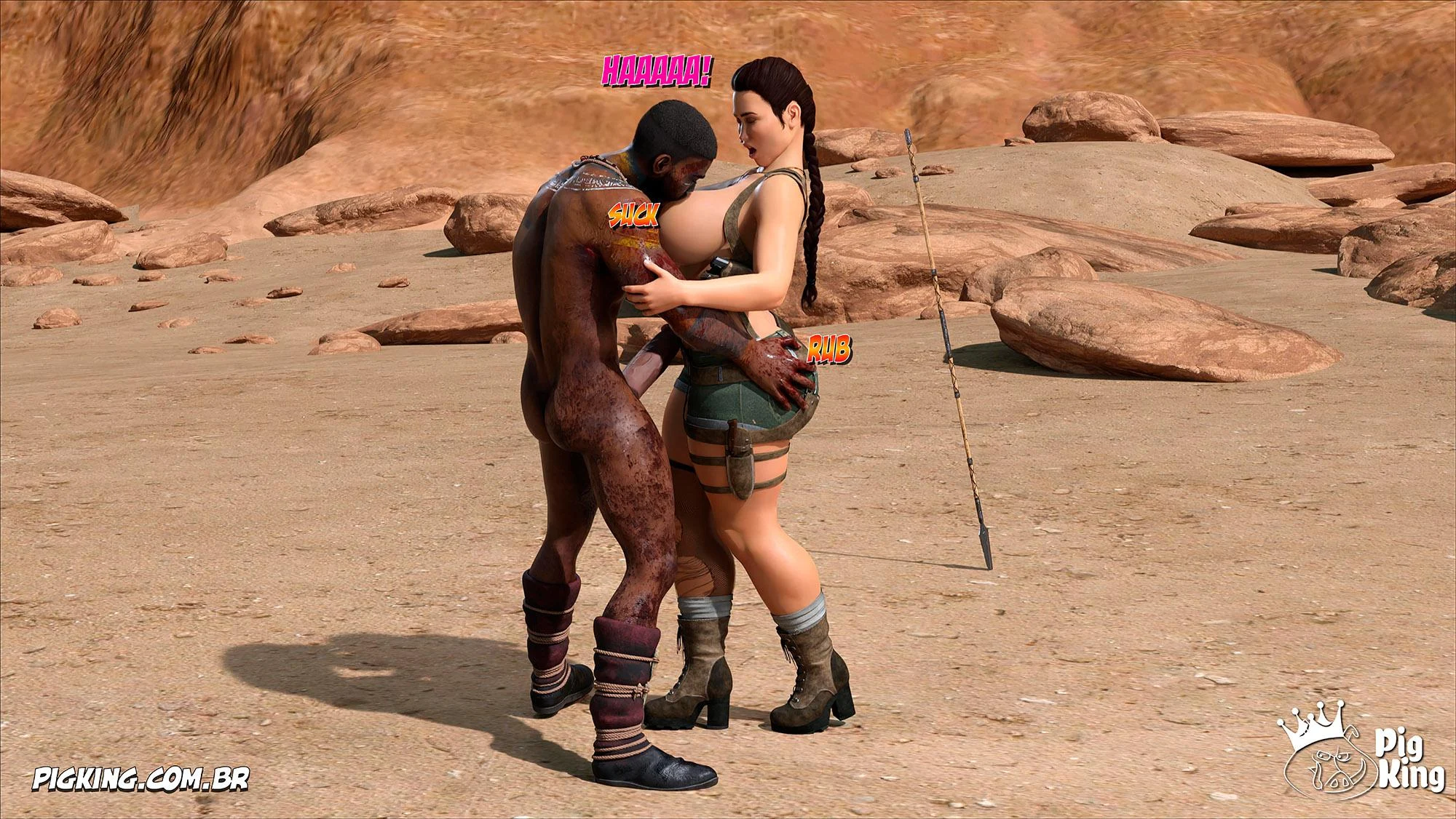 Tomb Raider: Quadrinhos Picantes da Lara Croft em Ação Explícita