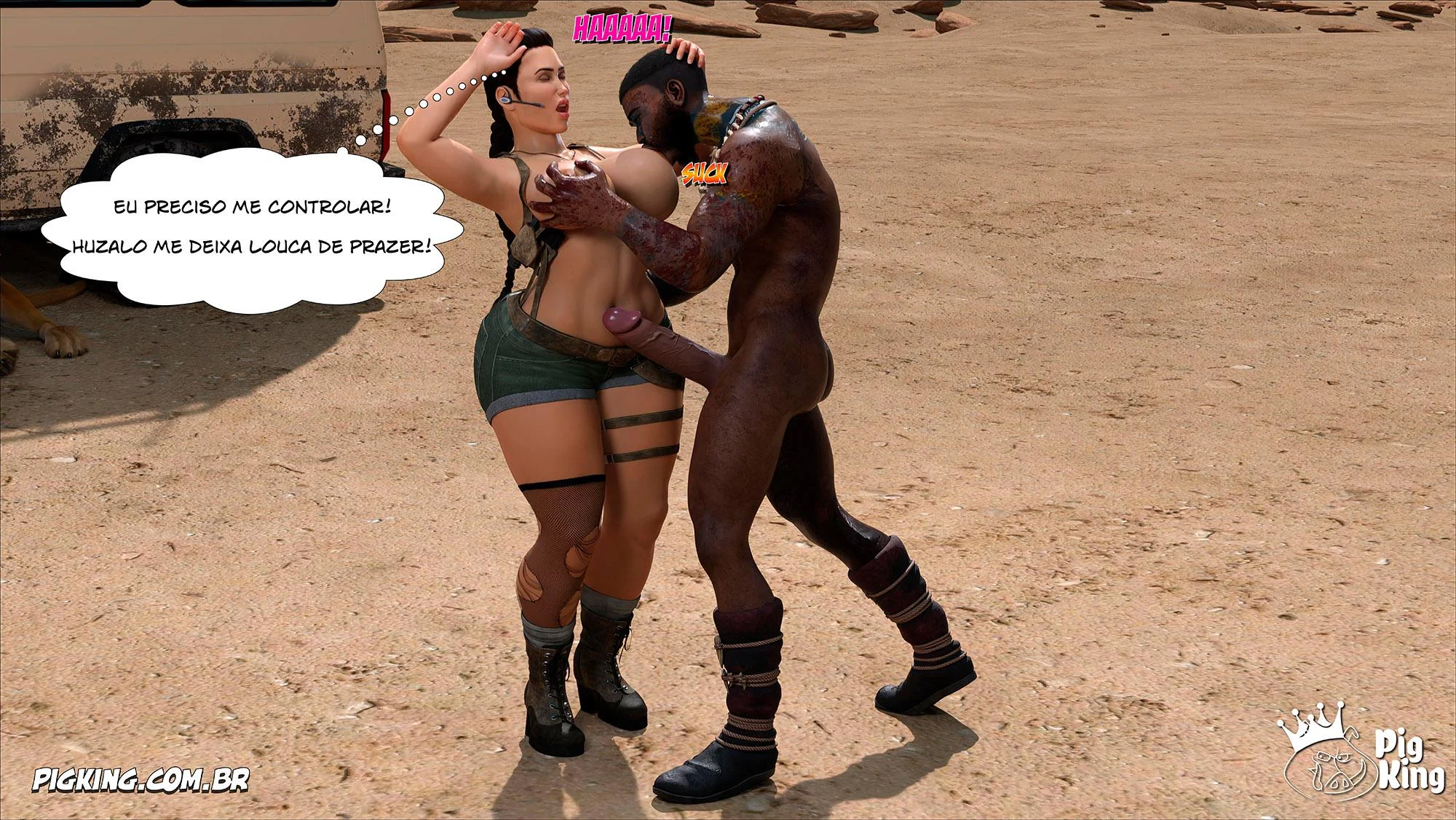 Tomb Raider: Quadrinhos Picantes da Lara Croft em Ação Explícita