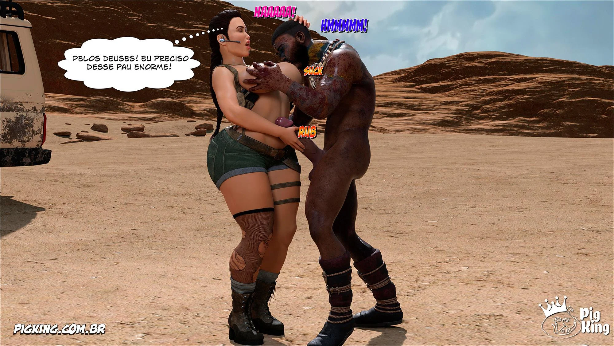 Tomb Raider: Quadrinhos Picantes da Lara Croft em Ação Explícita