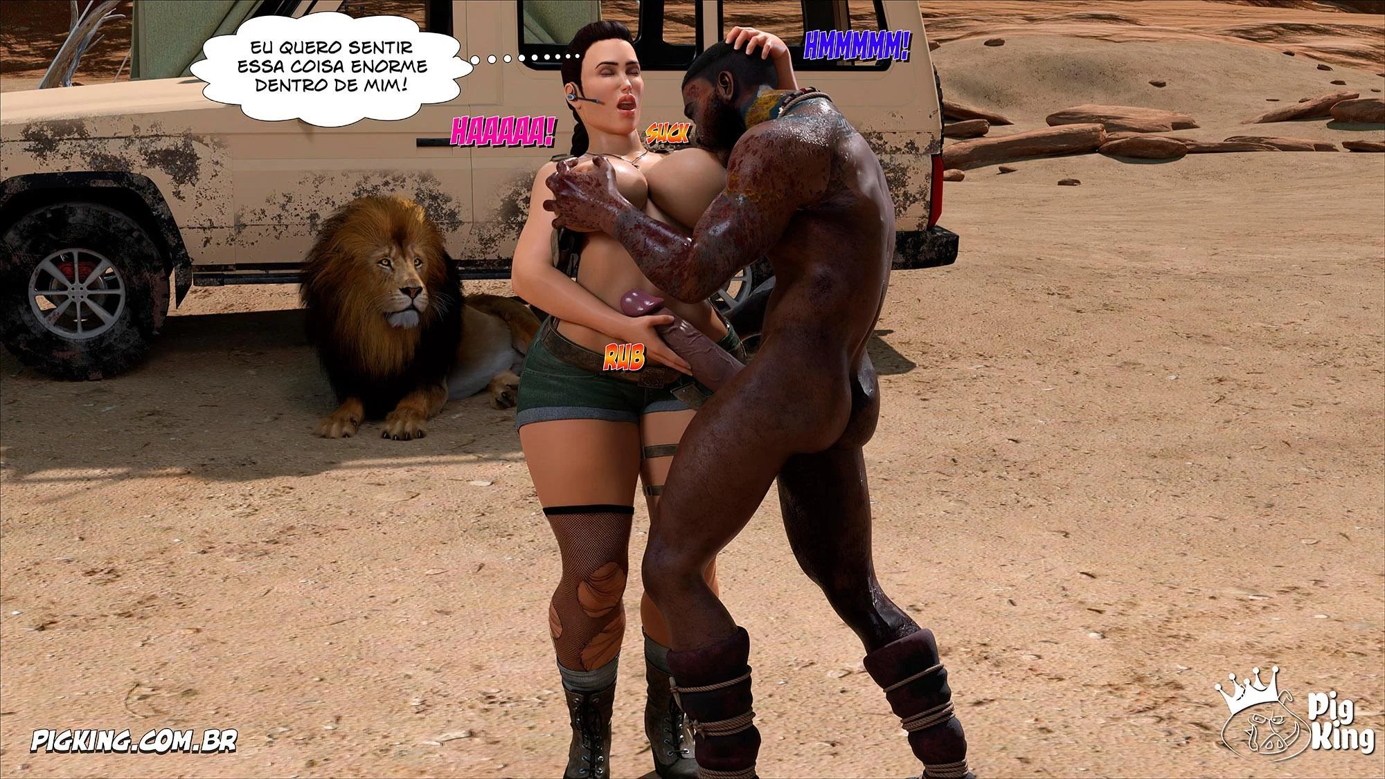 Tomb Raider: Quadrinhos Picantes da Lara Croft em Ação Explícita