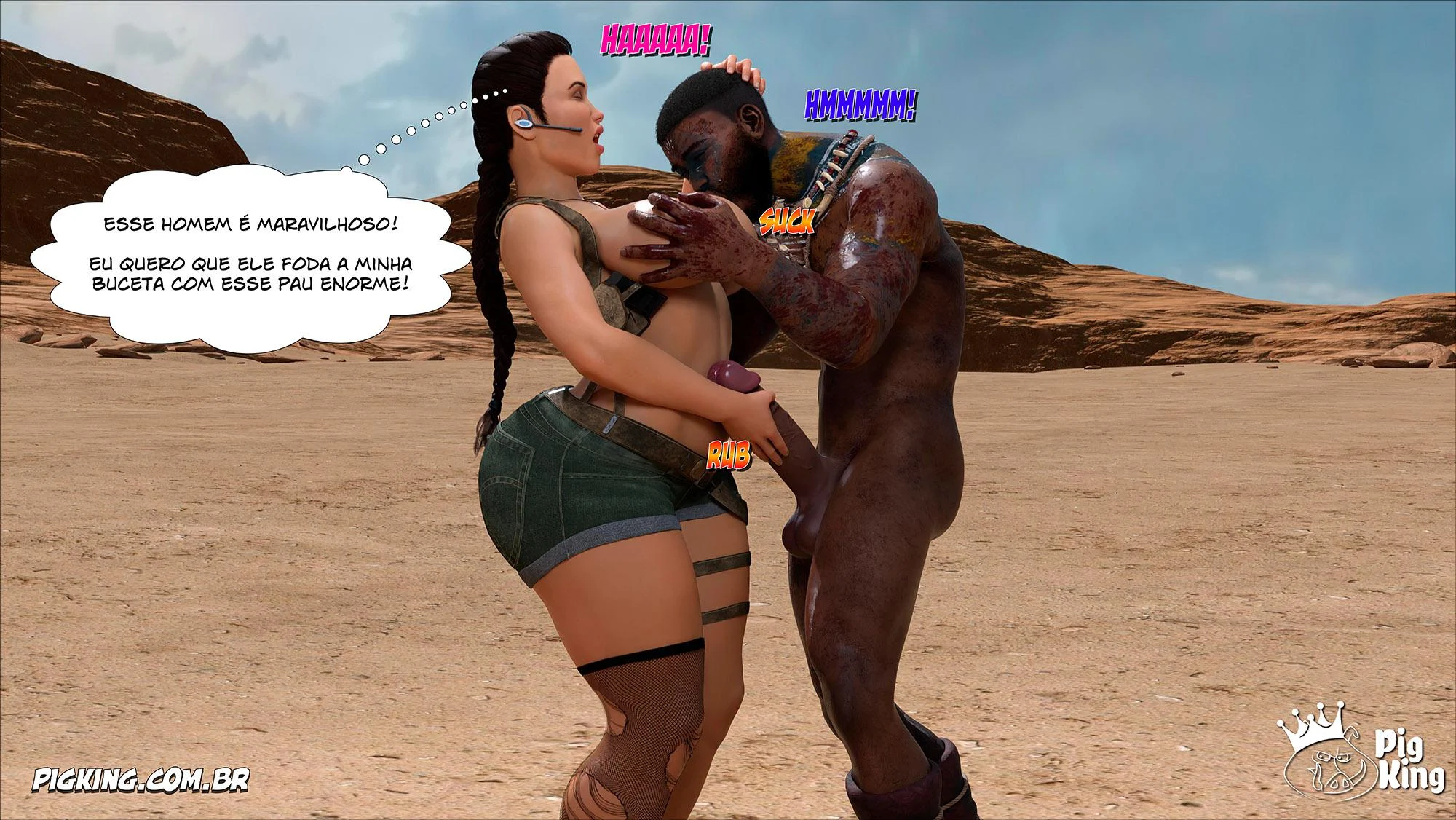 Tomb Raider: Quadrinhos Picantes da Lara Croft em Ação Explícita