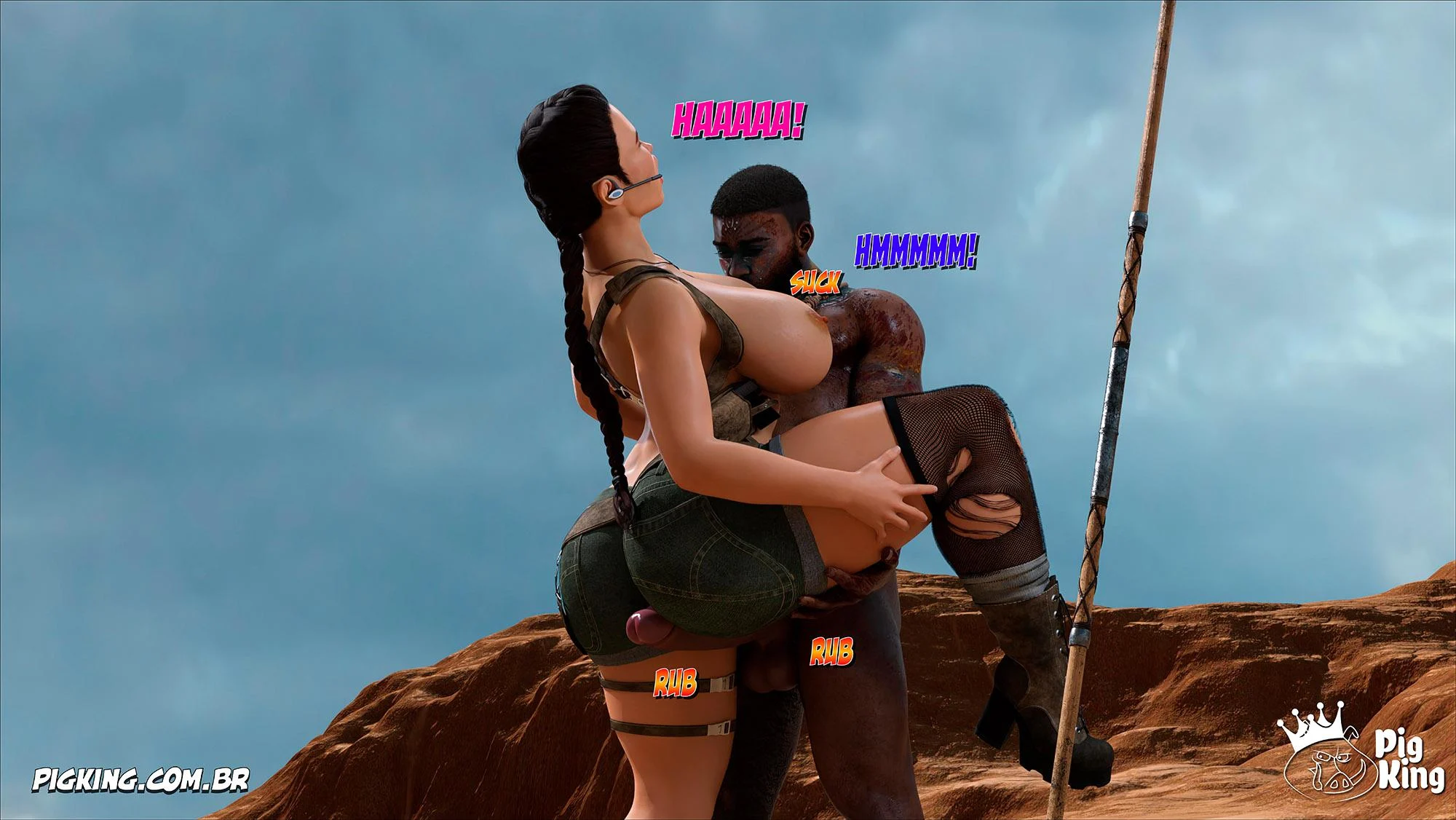 Tomb Raider: Quadrinhos Picantes da Lara Croft em Ação Explícita