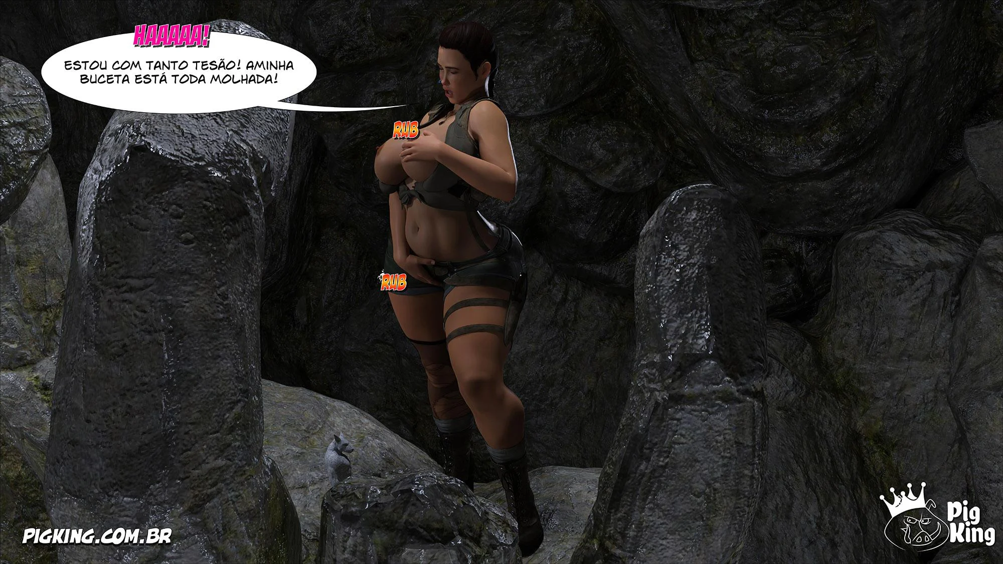 Alucinante Aventura Sexual da Lara Croft - Tomb Raider Quadrinhos Proibidos