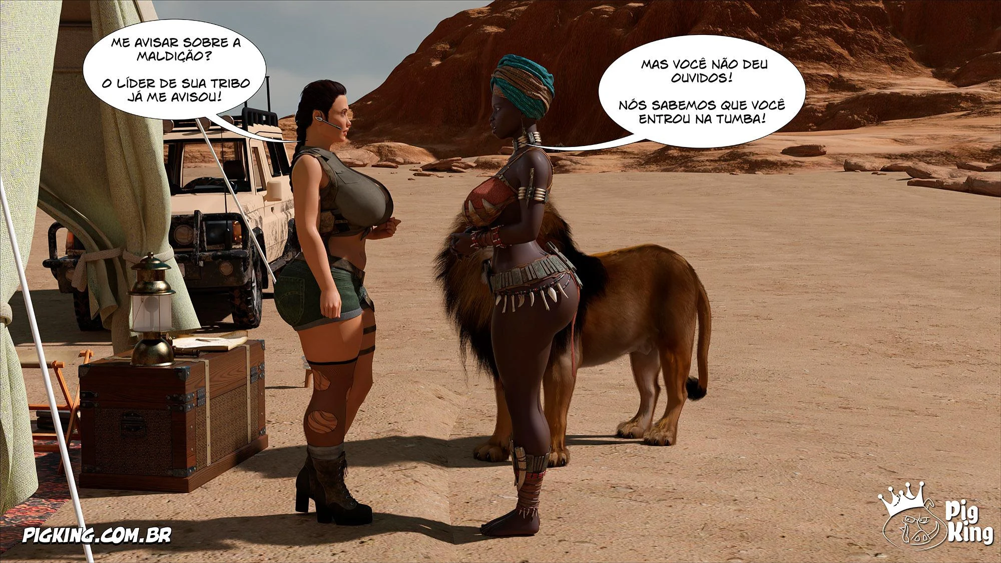 Aventureira Íntima: Uma Noite Explícita Com Lara Croft em Quadrinhos Eróticos