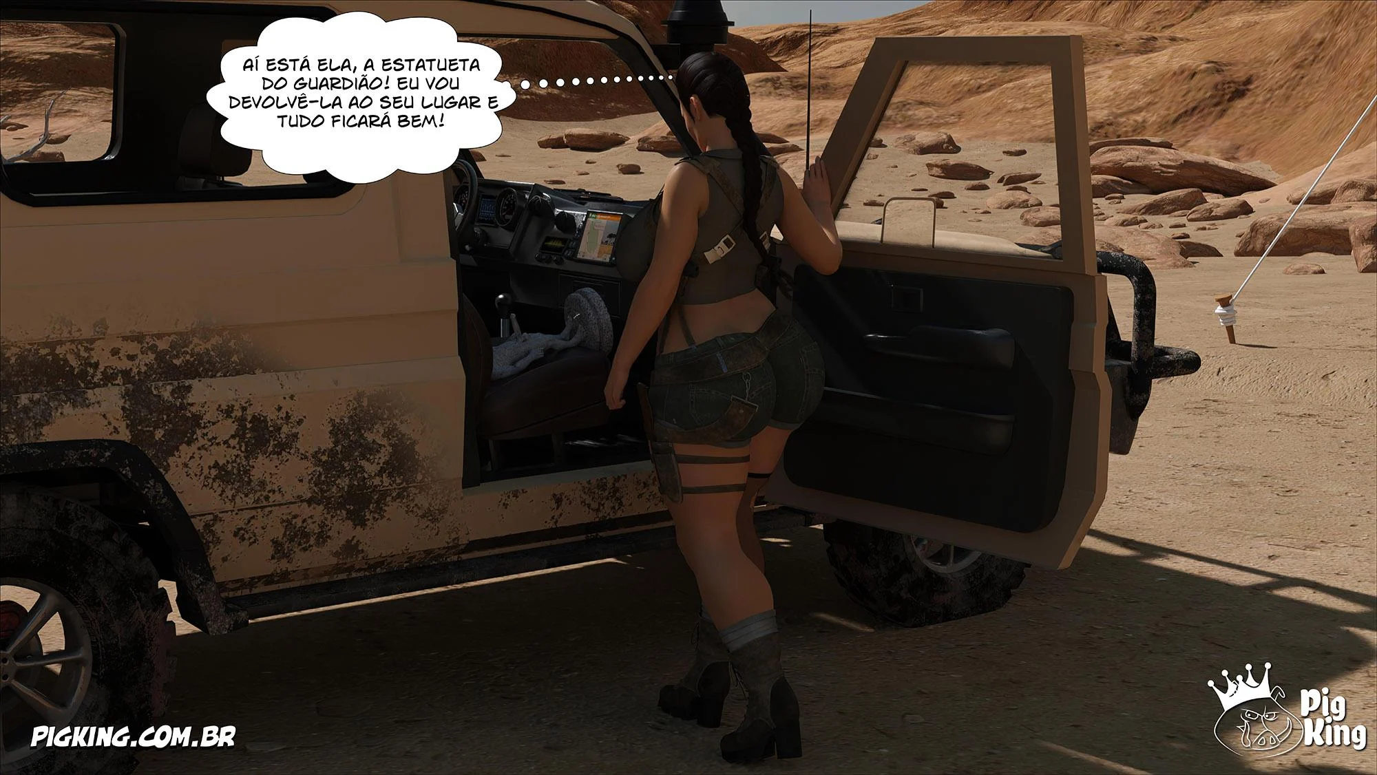 Lara Croft Submissa: Aventura Erótica em Quadrinhos Explícitos
