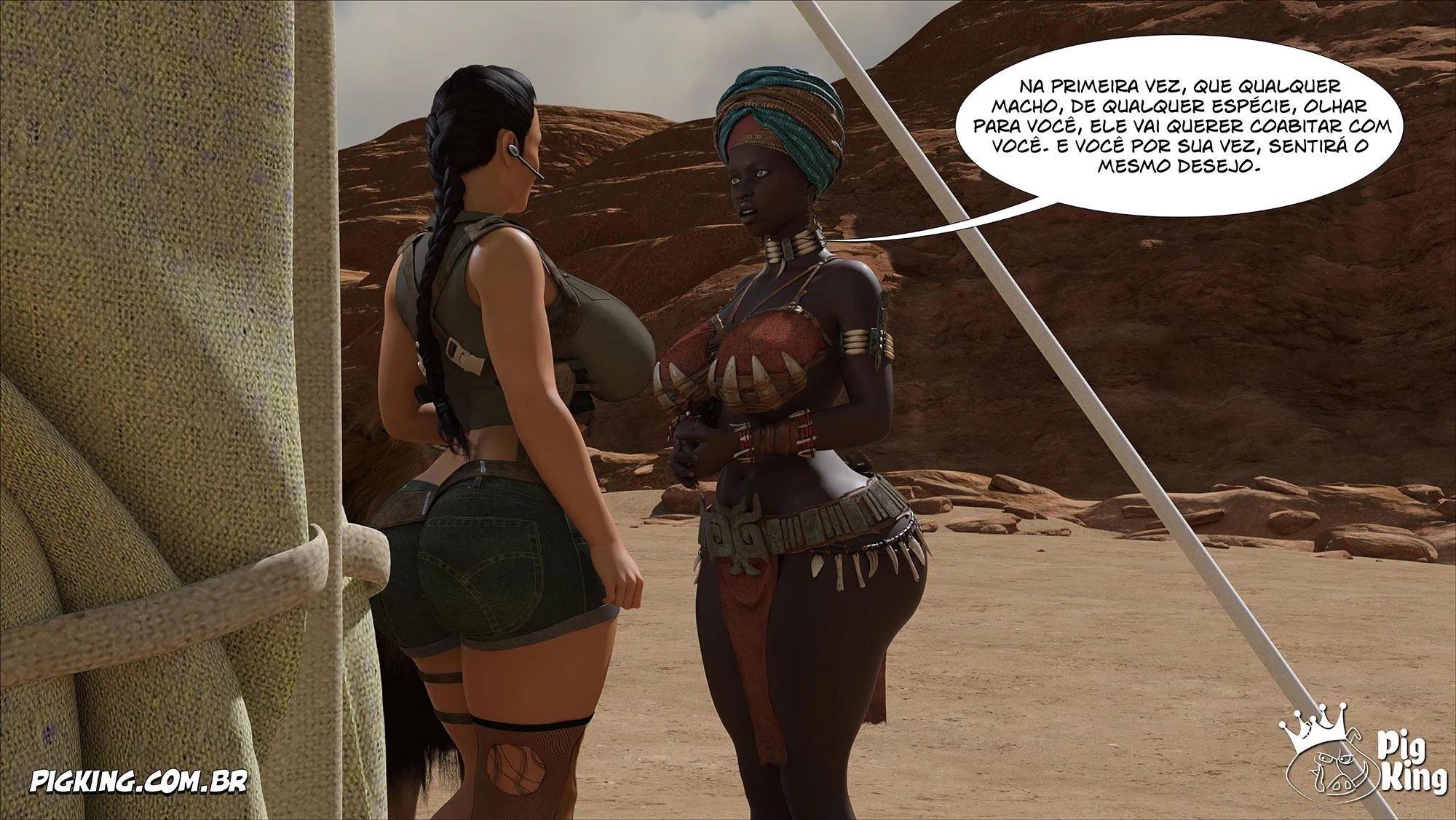 Lara Croft Submissa: Aventura Erótica em Quadrinhos Explícitos
