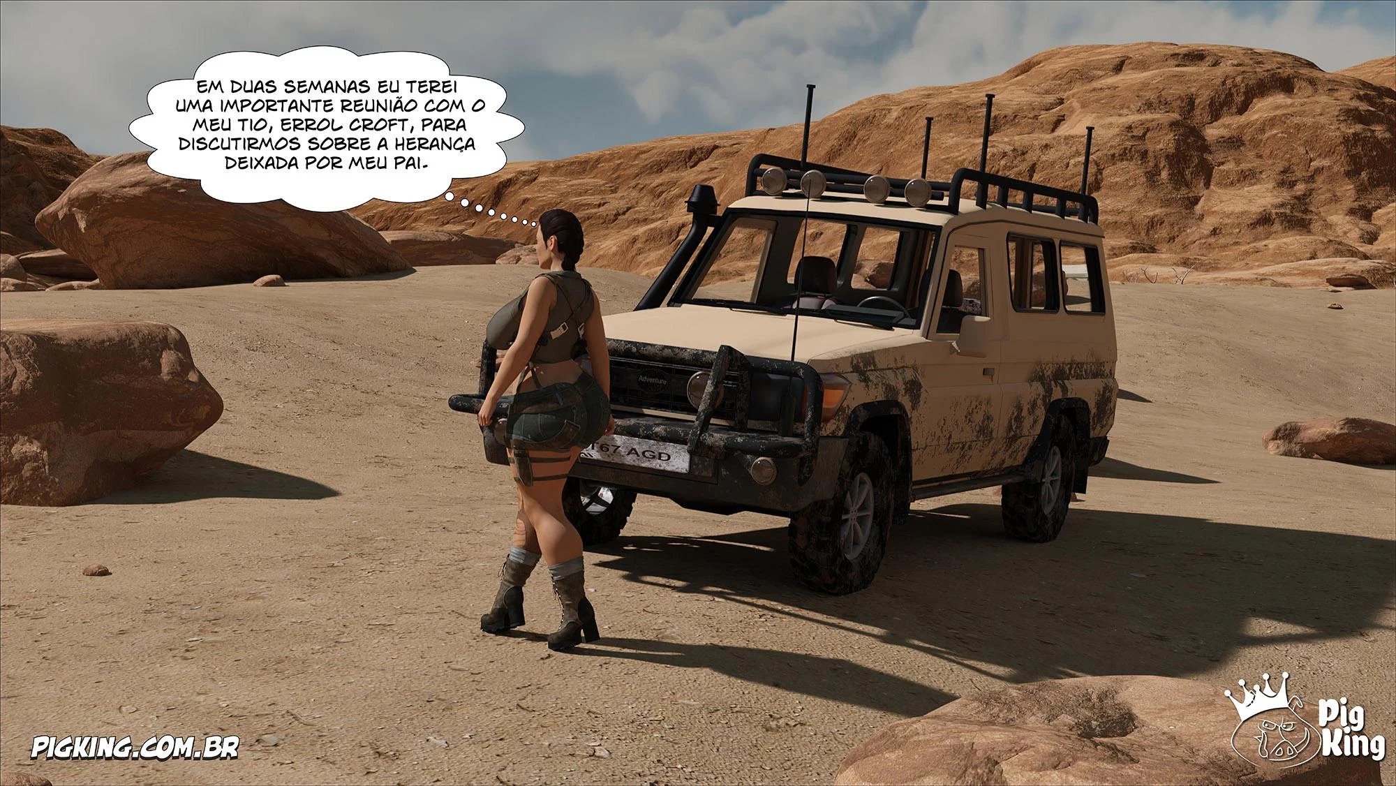 Lara Croft Submissa: Aventura Erótica em Quadrinhos Explícitos