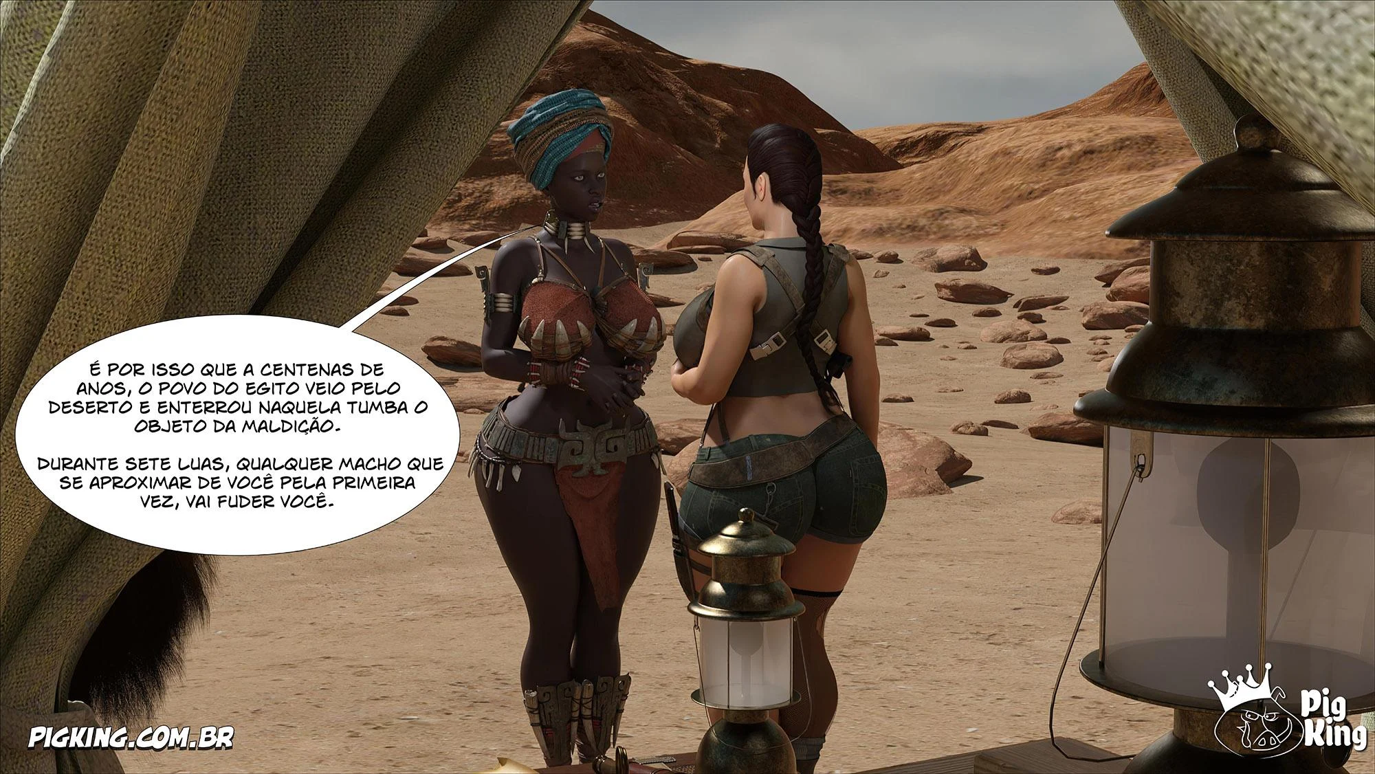 Lara Croft Submissa: Aventura Erótica em Quadrinhos Explícitos