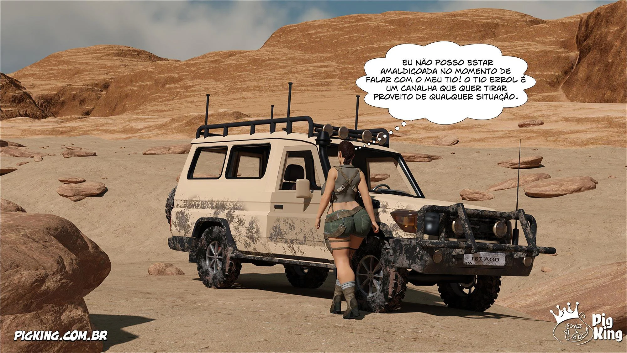 Lara Croft Submissa: Aventura Erótica em Quadrinhos Explícitos