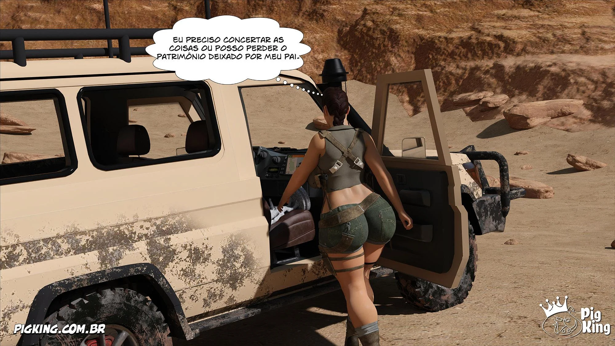 Lara Croft Submissa: Aventura Erótica em Quadrinhos Explícitos