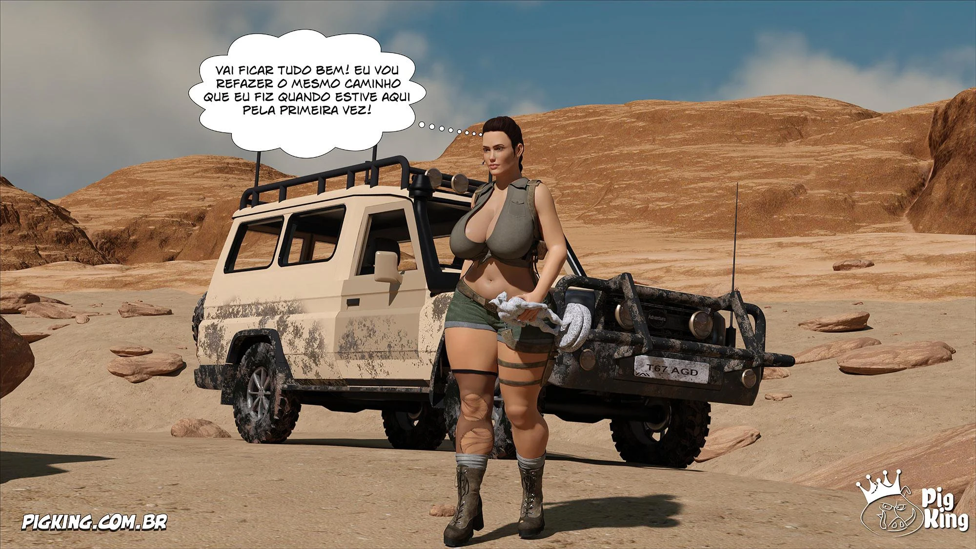 Lara Croft Submissa: Aventura Erótica em Quadrinhos Explícitos