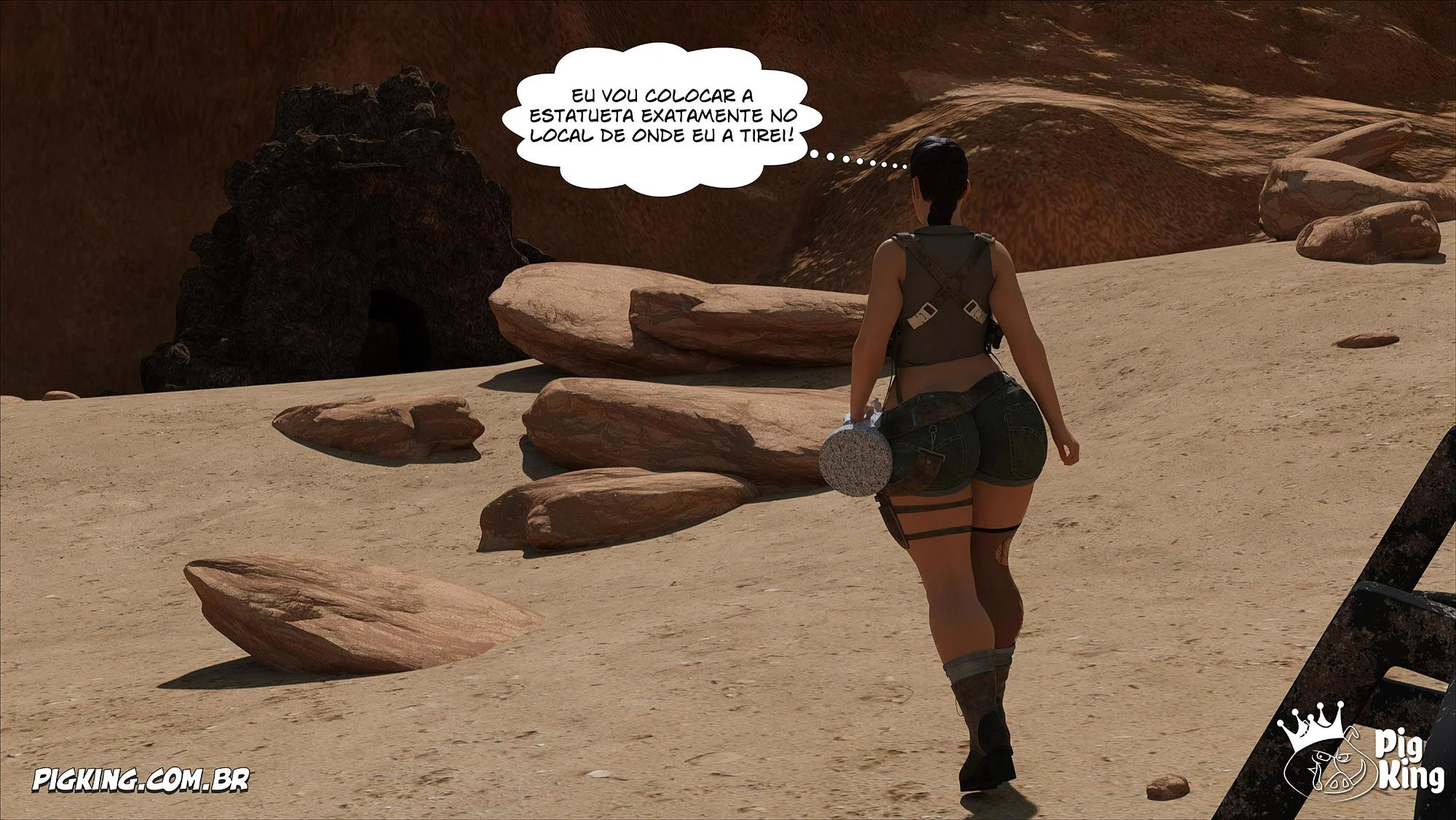 Lara Croft Submissa: Aventura Erótica em Quadrinhos Explícitos