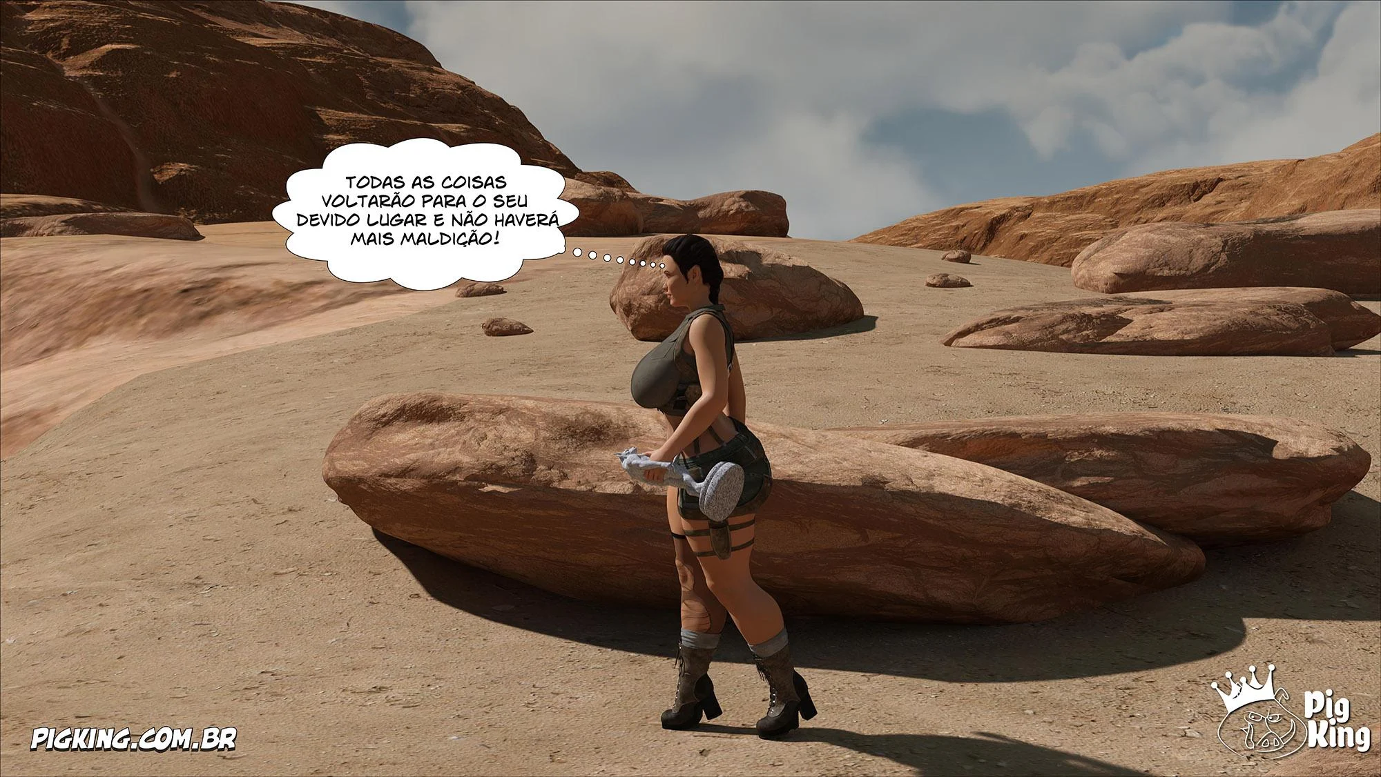 Lara Croft Submissa: Aventura Erótica em Quadrinhos Explícitos