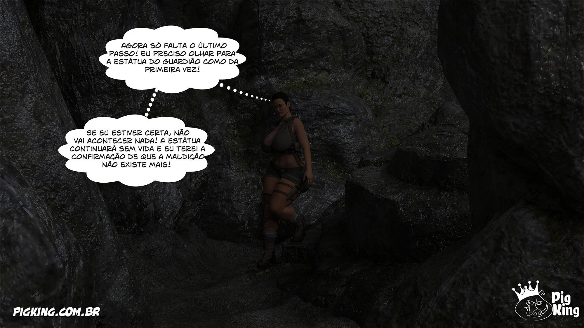 Lara Croft Submissa: Aventura Erótica em Quadrinhos Explícitos