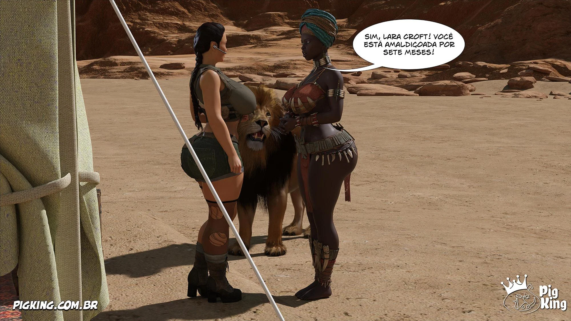Lara Croft Submissa: Aventura Erótica em Quadrinhos Explícitos
