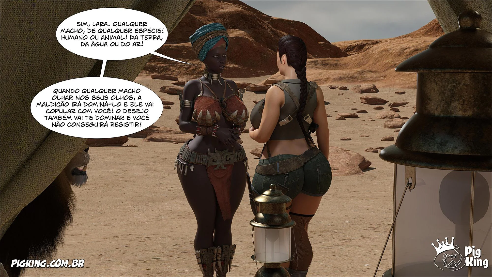 Lara Croft Submissa: Aventura Erótica em Quadrinhos Explícitos