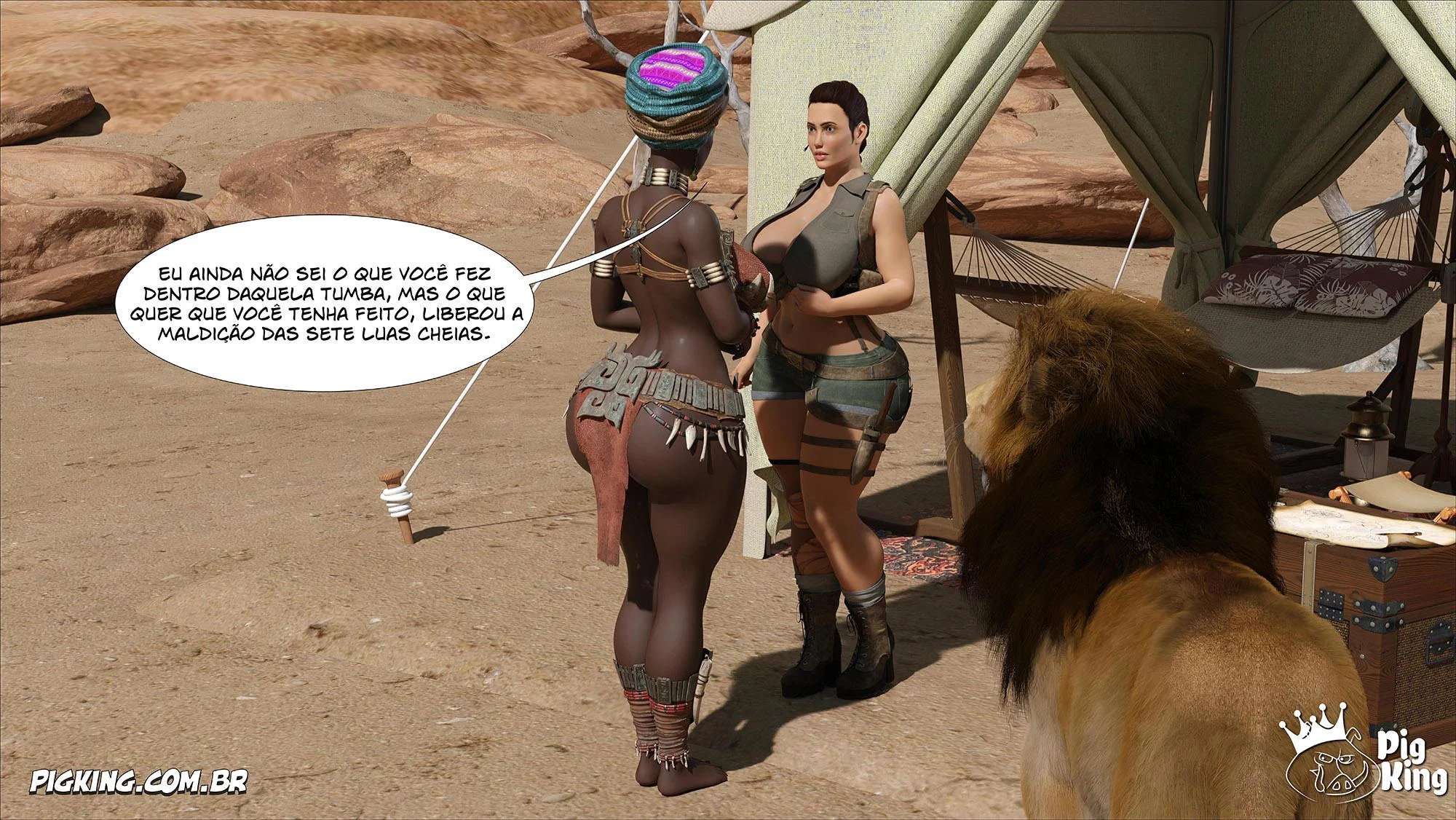 Lara Croft Submissa: Aventura Erótica em Quadrinhos Explícitos