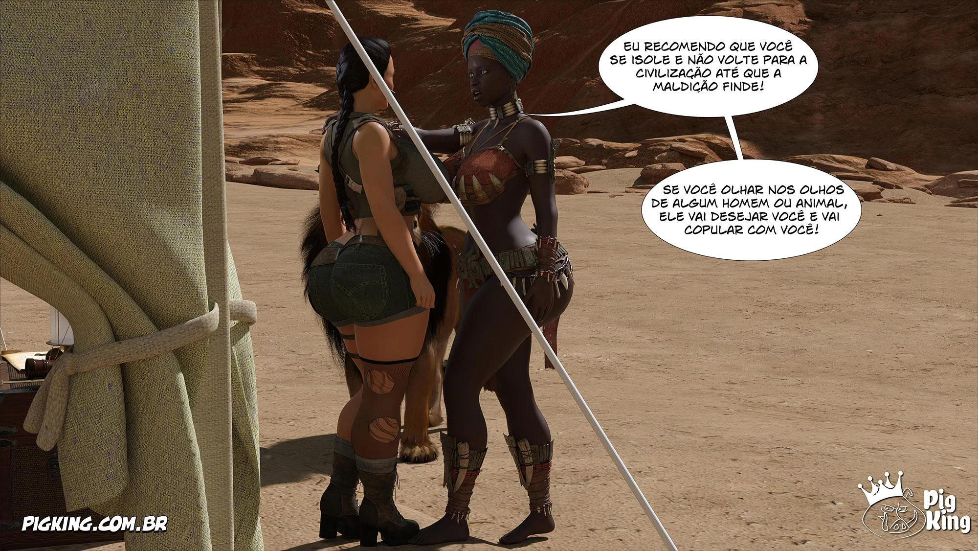 Lara Croft Submissa: Aventura Erótica em Quadrinhos Explícitos