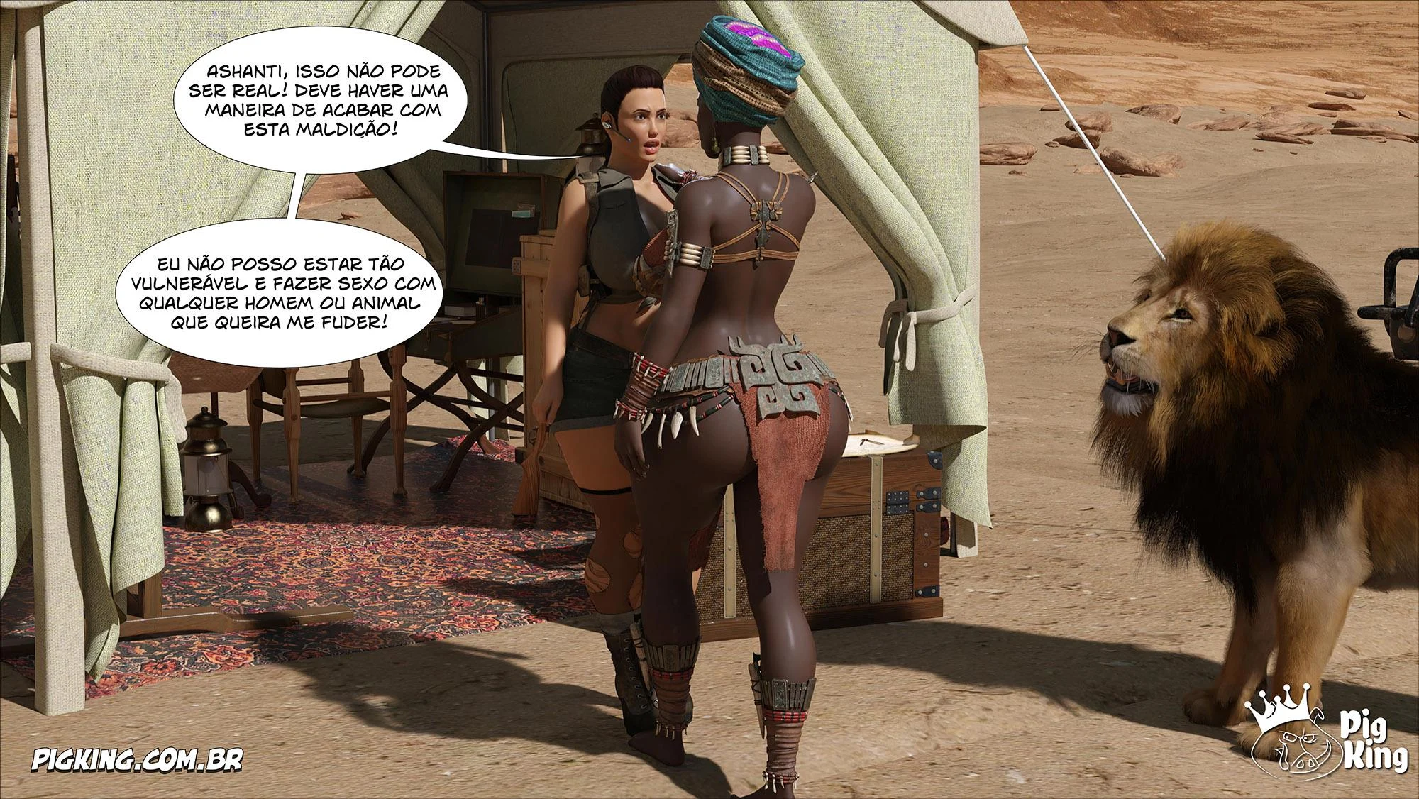 Lara Croft Submissa: Aventura Erótica em Quadrinhos Explícitos